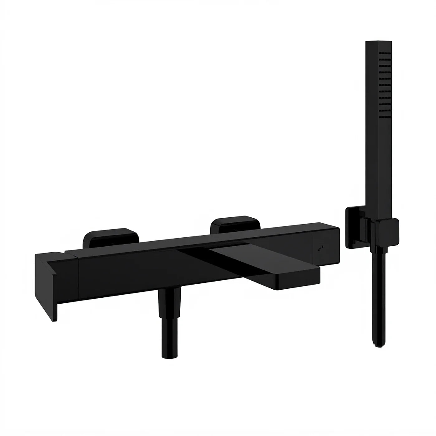 Mitigeur bain/douche mural - Treemme PA36 - IT 8B00 CC QF ZZ - Noir opaque (NN)
