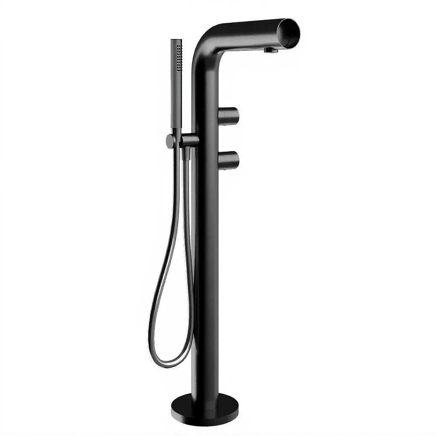 Mitigeur bain douche sur colonne au sol - Treemme Watertube - RWIT 4A03 IS 50 - Gun Metal-PVD (PVD01)
