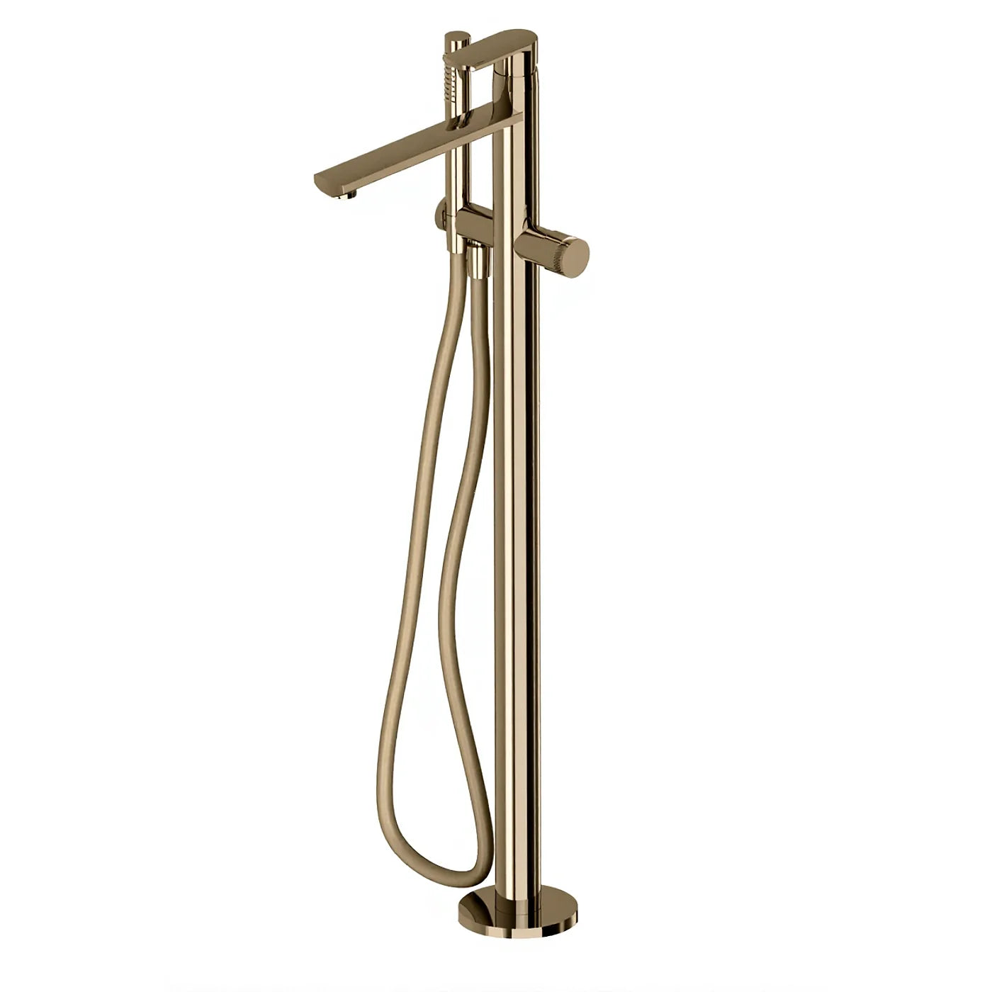 Mitigeur bain douche sur colonne au sol - Treemme Albatros - RWIT 4C03 CC 50 - Nickel brossé (NF)