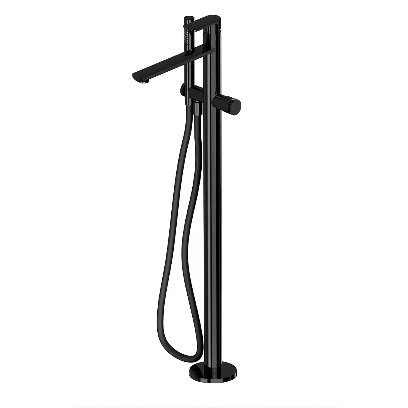 Mitigeur bain douche sur colonne au sol - Treemme Albatros - RWIT 4C03 CC 50 - Noir opaque (NN)