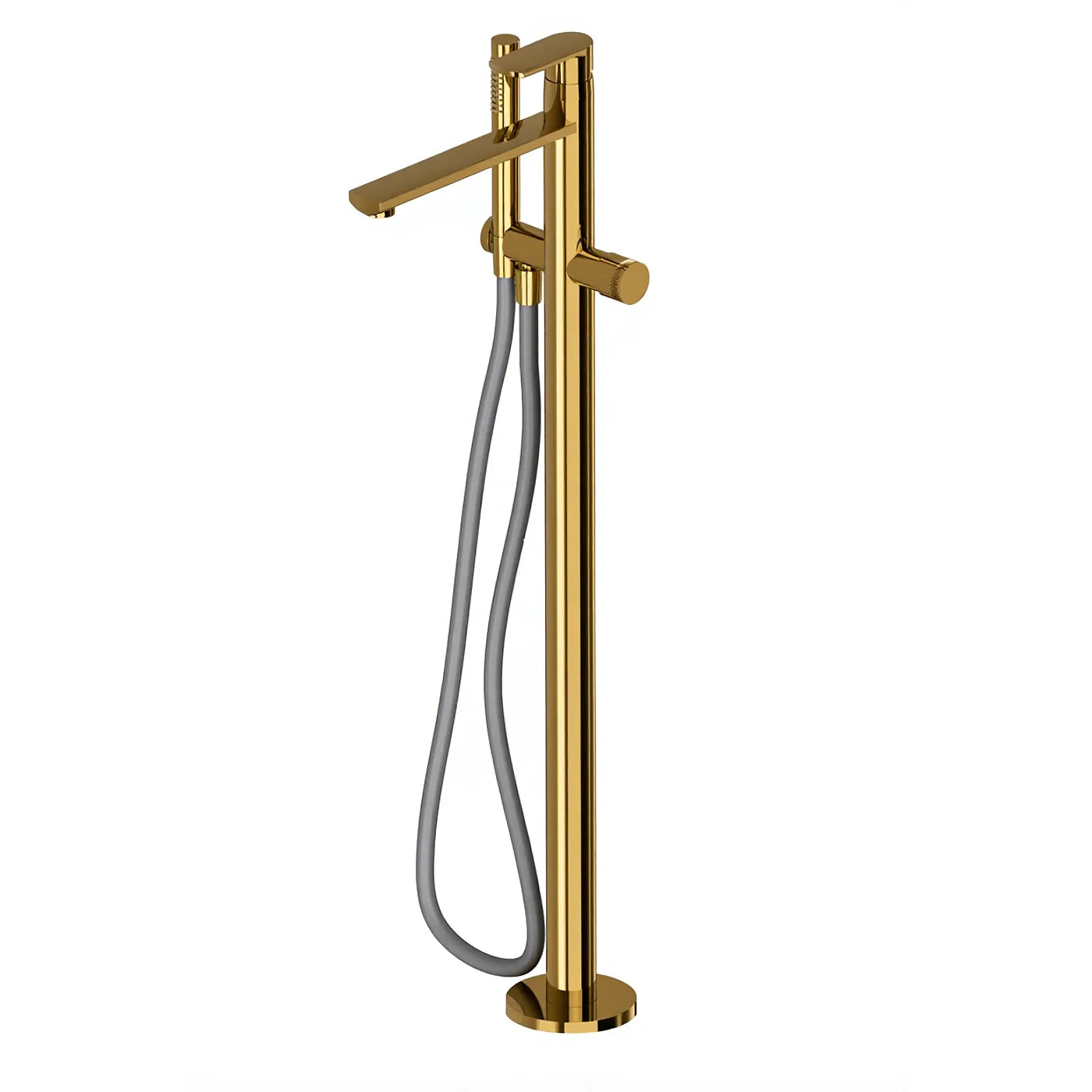 Mitigeur bain douche sur colonne au sol - Treemme Albatros - RWIT 4C03 CC 50 - Laiton brossé (UZ)