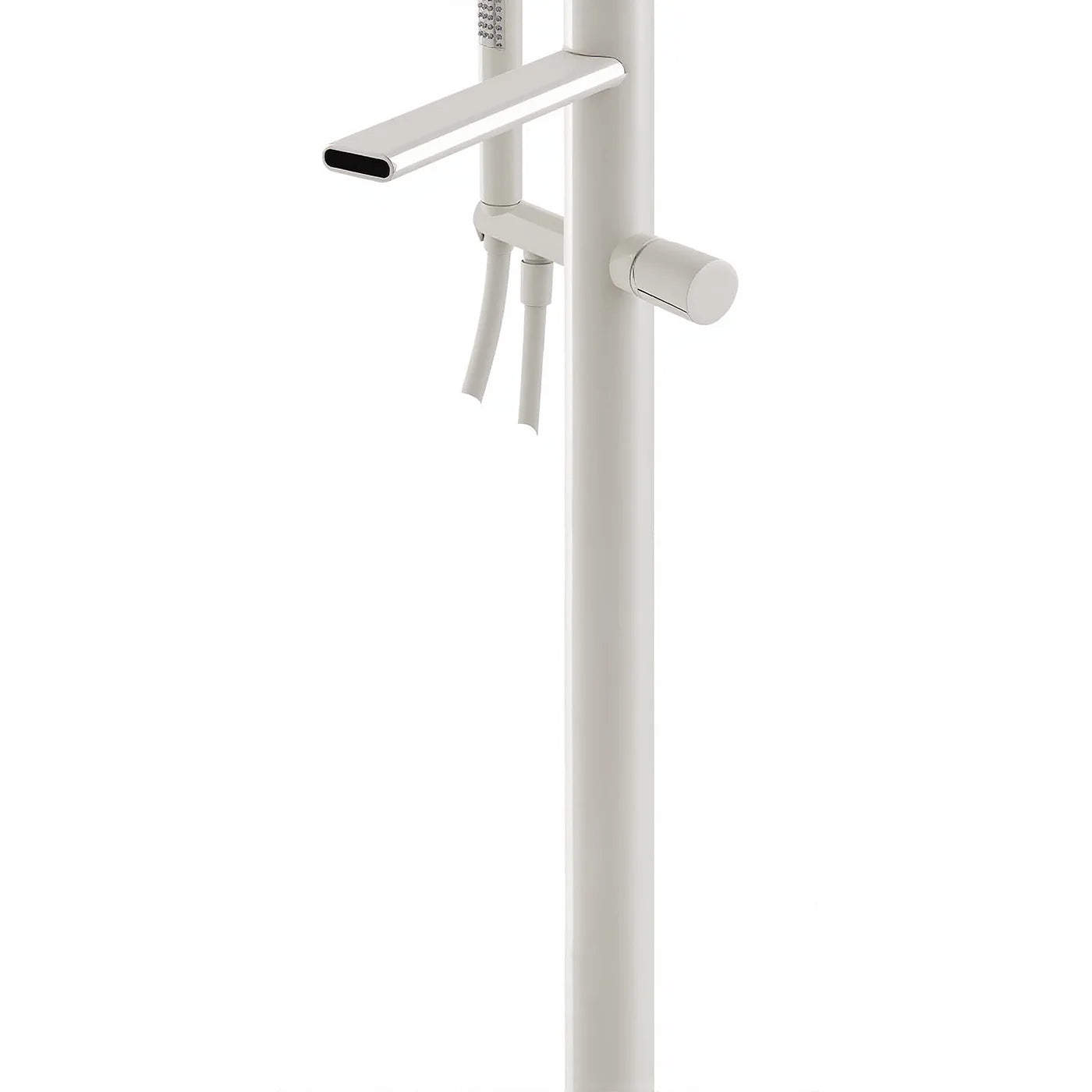 Mitigeur bain douche sur colonne au sol - Treemme Nanotech - RWIT 5403 CC 50 - Blanc opaque (BB)