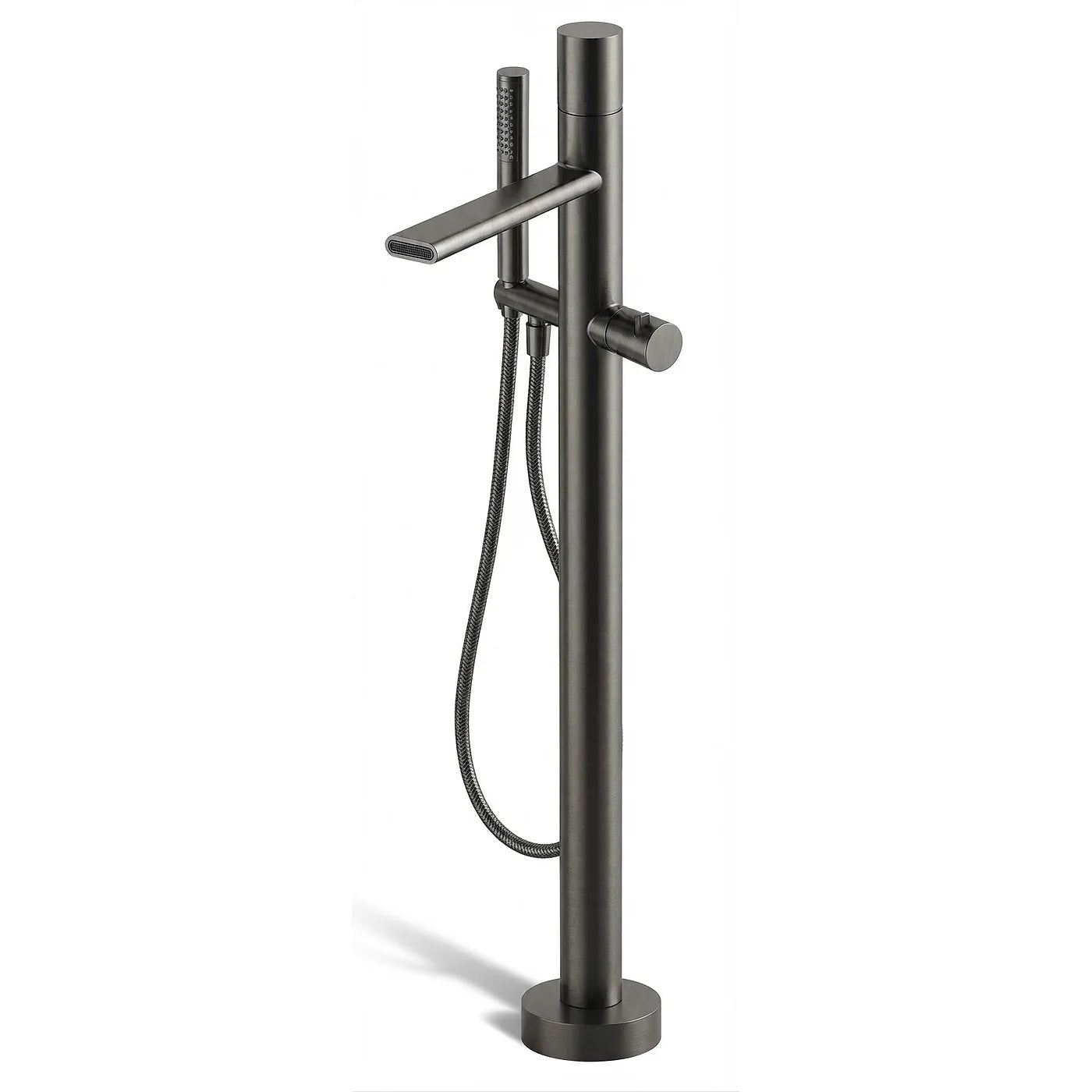 Mitigeur bain douche sur colonne au sol - Treemme Nanotech - RWIT 5403 CC 50 - Noir chromé poli (HH)
