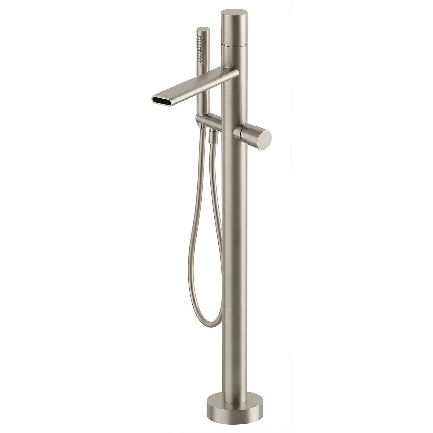 Mitigeur bain douche sur colonne au sol - Treemme Nanotech - RWIT 5403 CC 50 - Nickel brossé (NF)