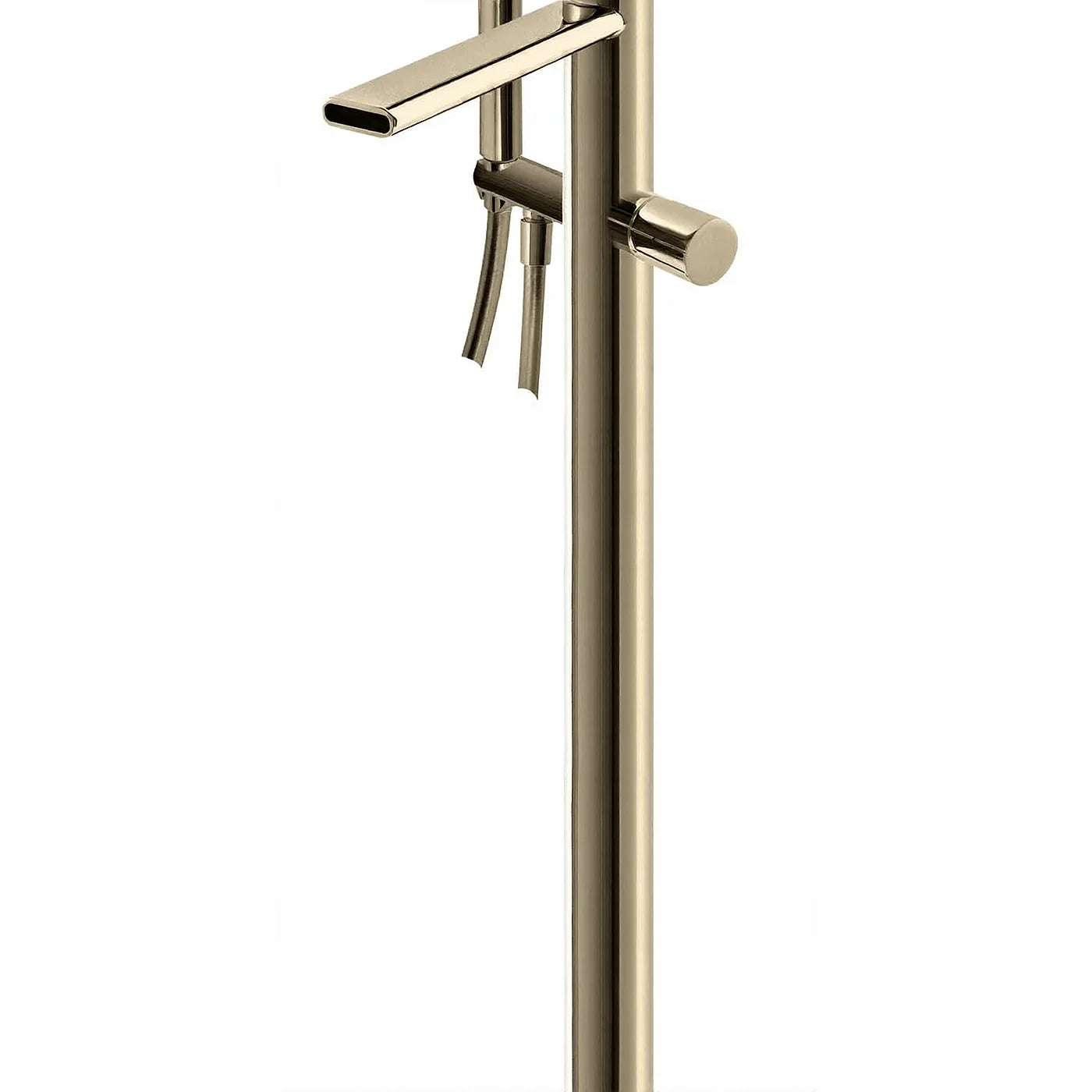 Mitigeur bain douche sur colonne au sol - Treemme Nanotech - RWIT 5403 CC 50 - Nickel brossé (NF)
