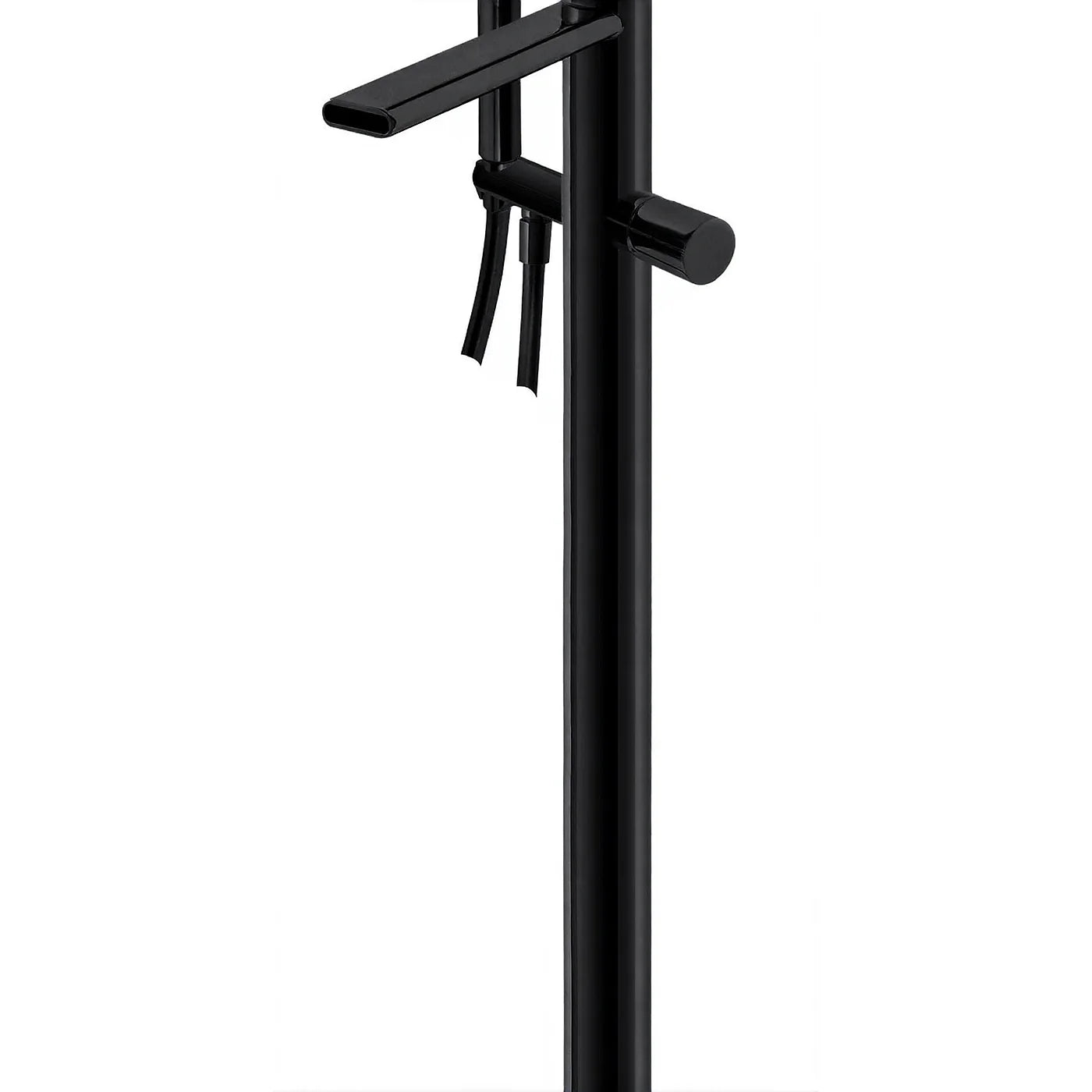 Mitigeur bain douche sur colonne au sol - Treemme Nanotech - RWIT 5403 CC 50 - Noir opaque (NN)
