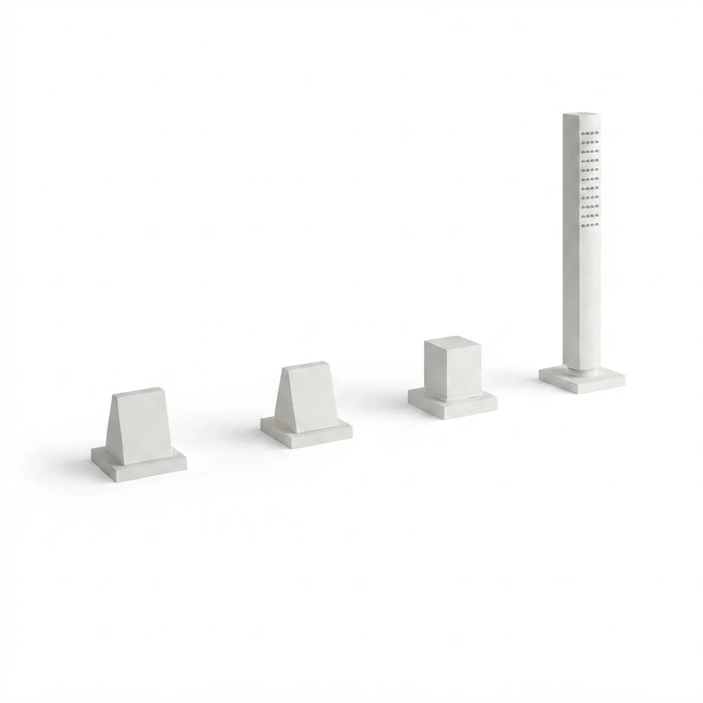 Mitigeur bain/douche sur gorge sans bec - Treemme Archè - IT 0770 CC KA ZZ - Blanc opaque (BB)