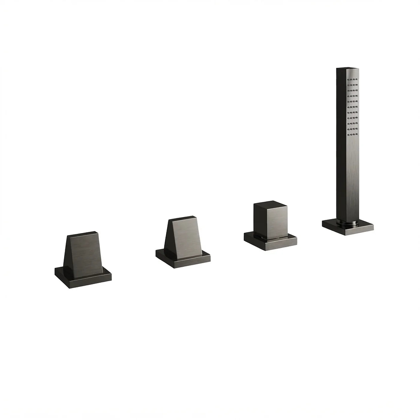 Mitigeur bain/douche sur gorge sans bec - Treemme Archè - IT 0770 CC KA ZZ - Noir chromé brossé (CZ)
