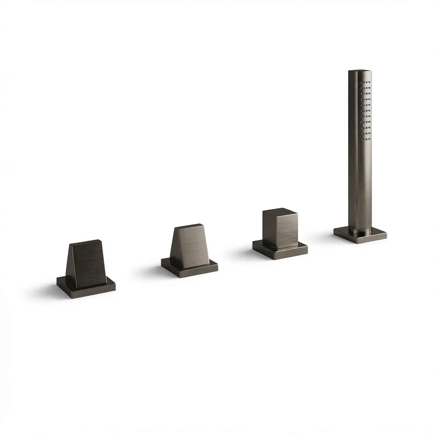 Mitigeur bain/douche sur gorge sans bec - Treemme Archè - IT 0770 CC KA ZZ - Noir chromé poli (HH)