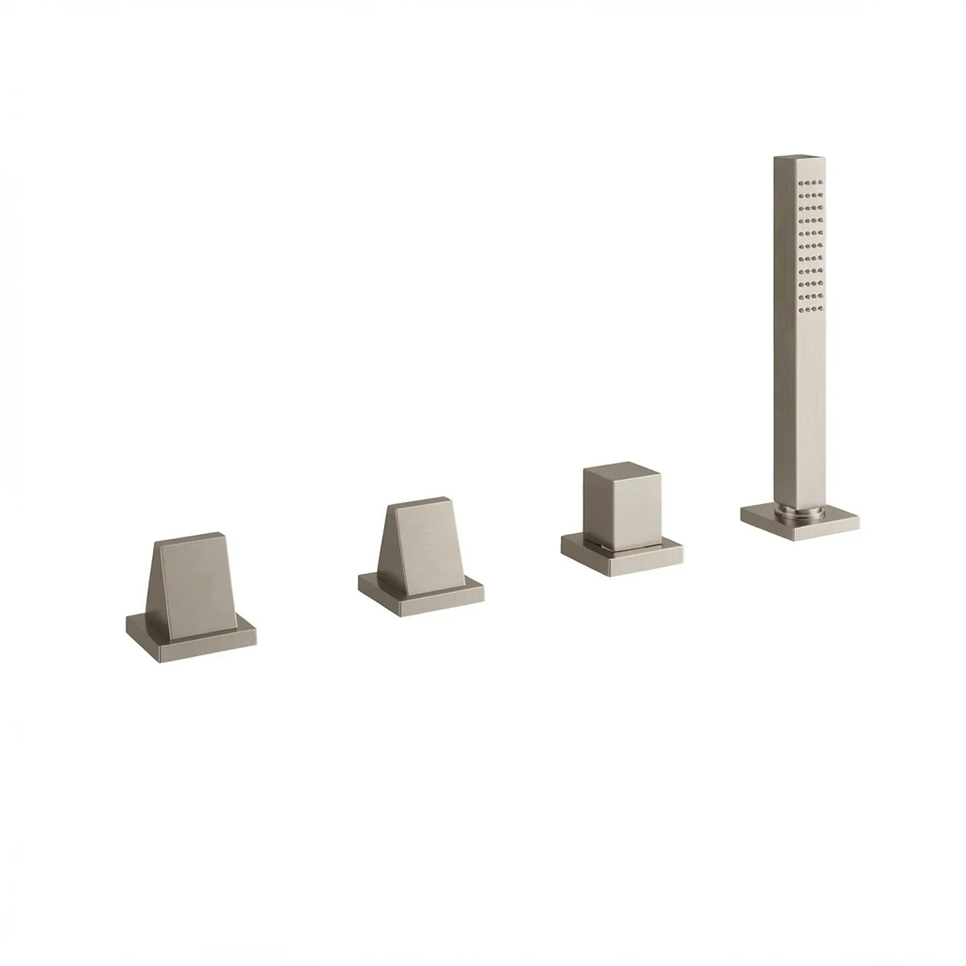 Mitigeur bain/douche sur gorge sans bec - Treemme Archè - IT 0770 CC KA ZZ - Nickel brossé (NF)