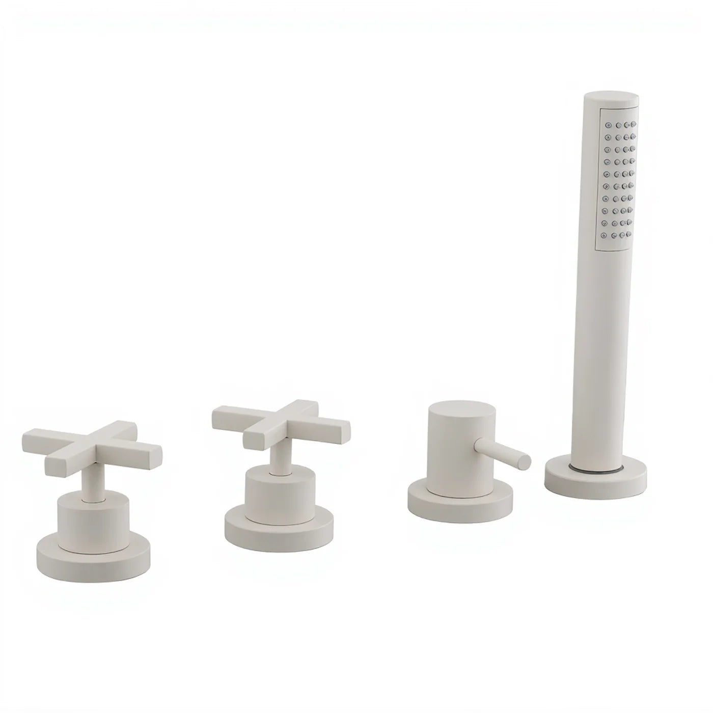 Mitigeur bain/douche sur gorge sans bec - Treemme Line - IT 1070 CC XV ZZ - Blanc opaque (BB)