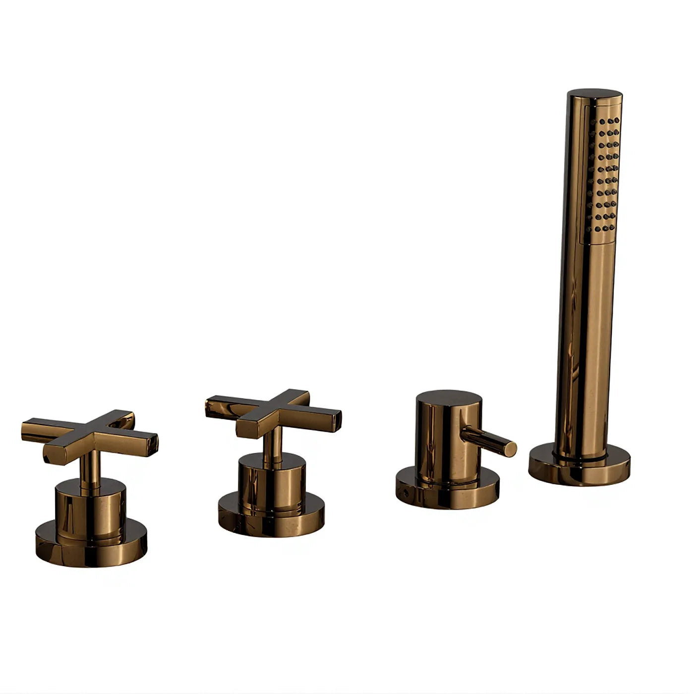 Mitigeur bain/douche sur gorge sans bec - Treemme Line - IT 1070 CC XV ZZ - Noir chromé poli (HH)