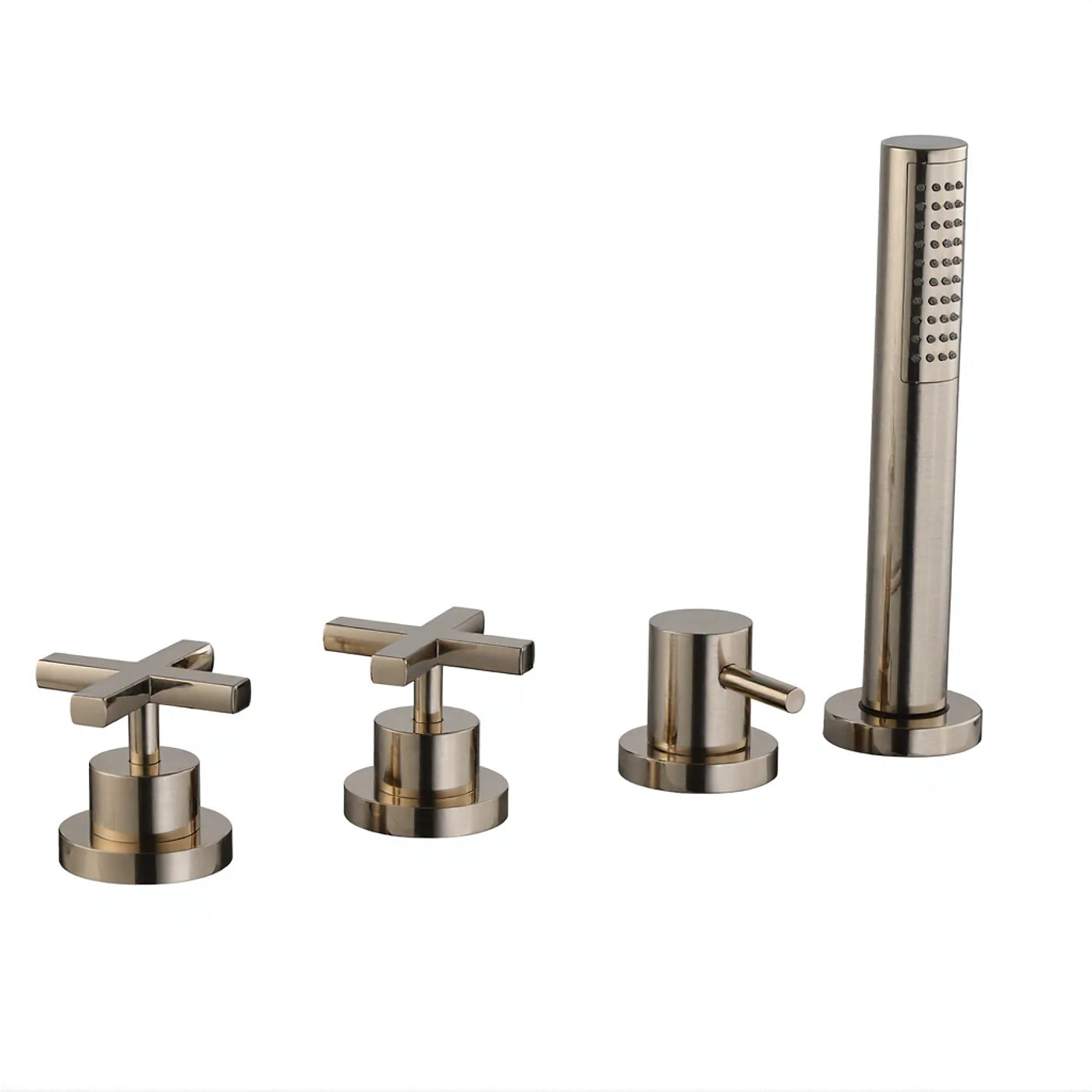 Mitigeur bain/douche sur gorge sans bec - Treemme Line - IT 1070 CC XV ZZ - Nickel poli (NL)