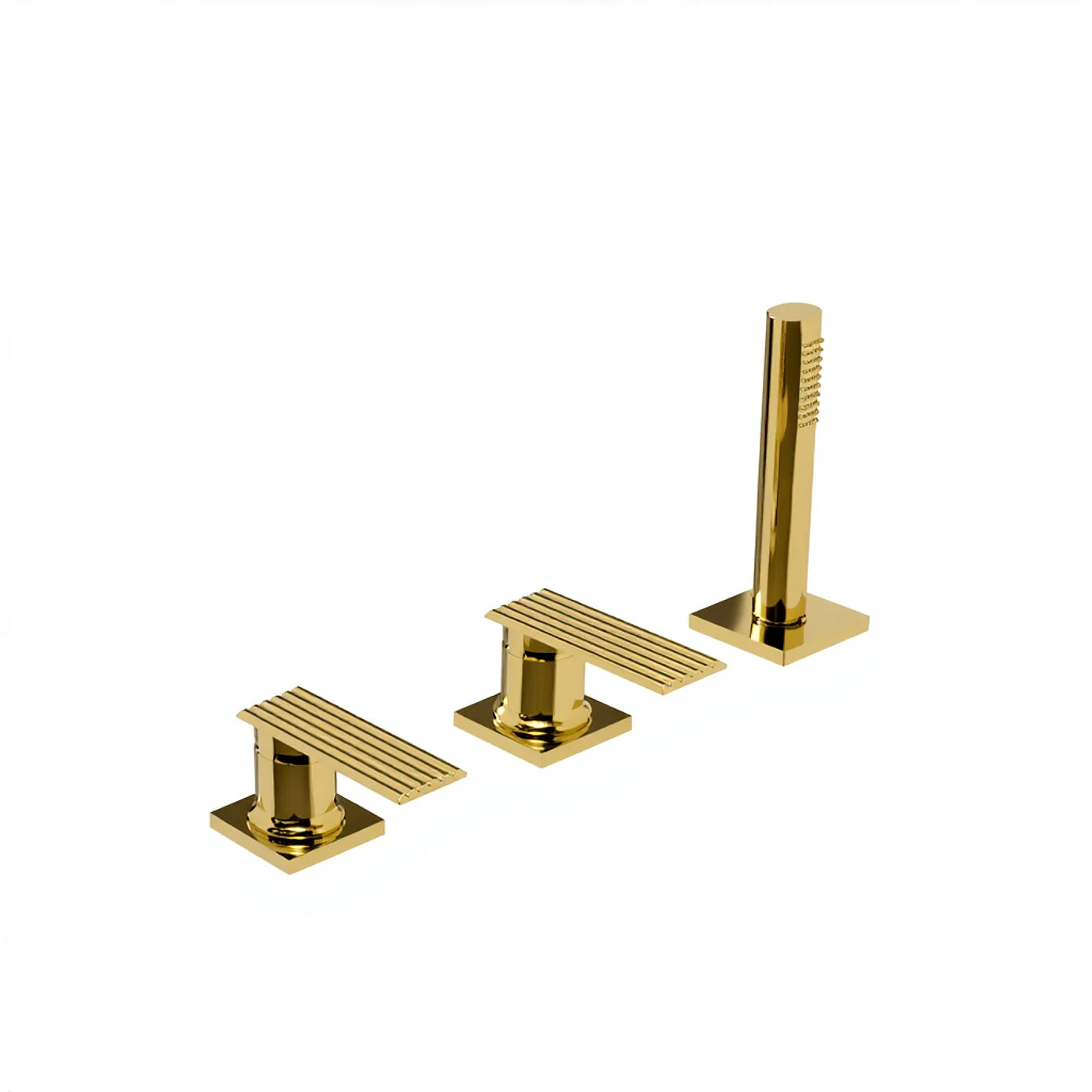 Mitigeur bain/douche sur gorge sans bec - Treemme Ios - IT 2A69 CC RM ZZ - Or 24 (DD)