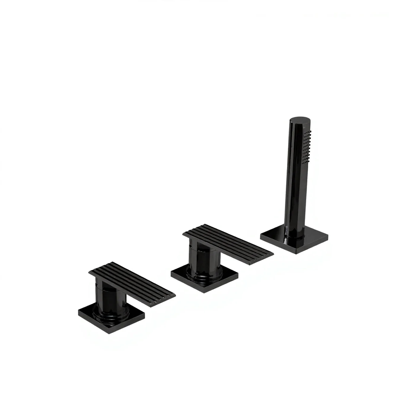Mitigeur bain/douche sur gorge sans bec - Treemme Ios - IT 2A69 CC RM ZZ - Noir opaque (NN)