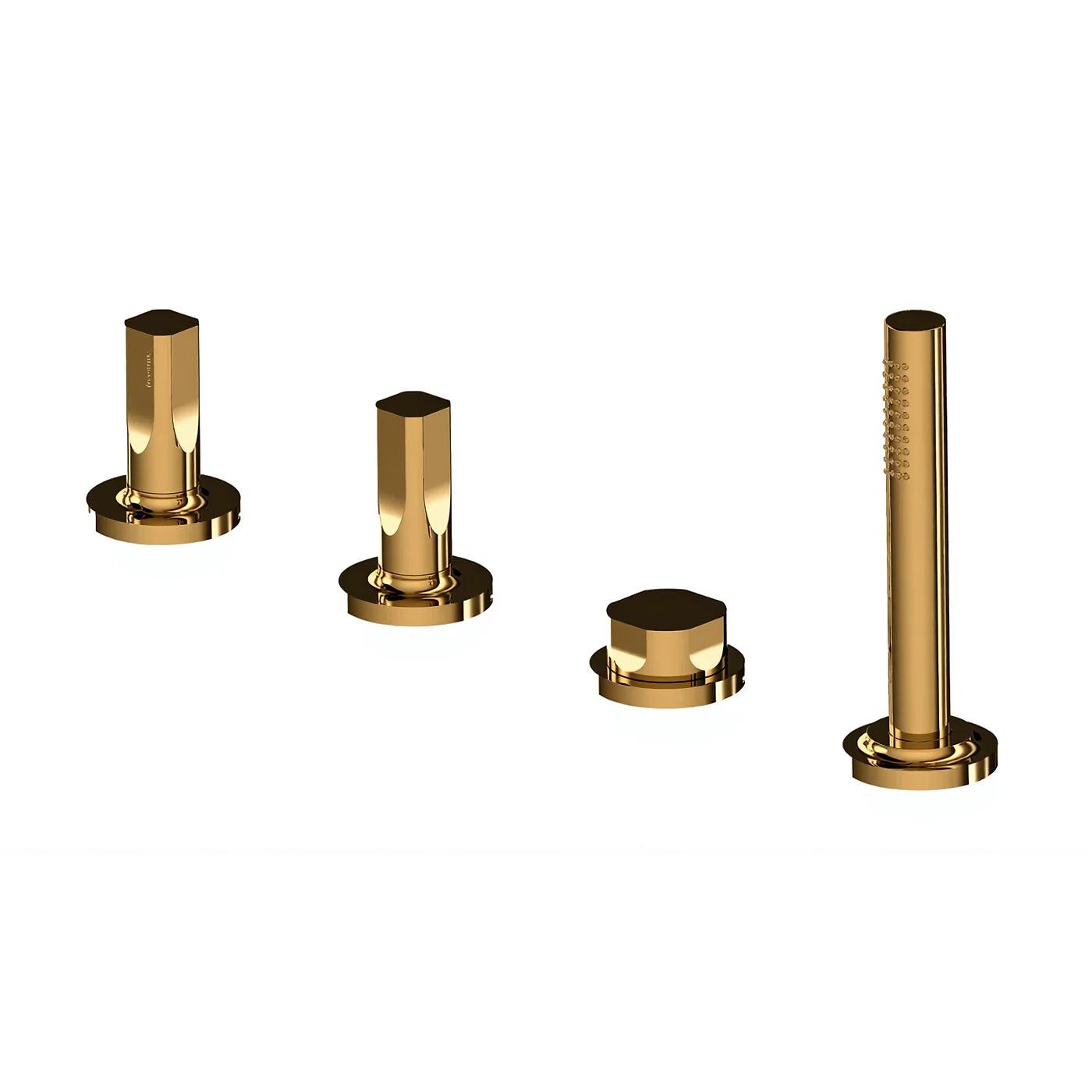 Mitigeur bain/douche sur gorge sans bec - Treemme Appia - IT 3C70 CC AO ZZ - Or brossé (DZ)