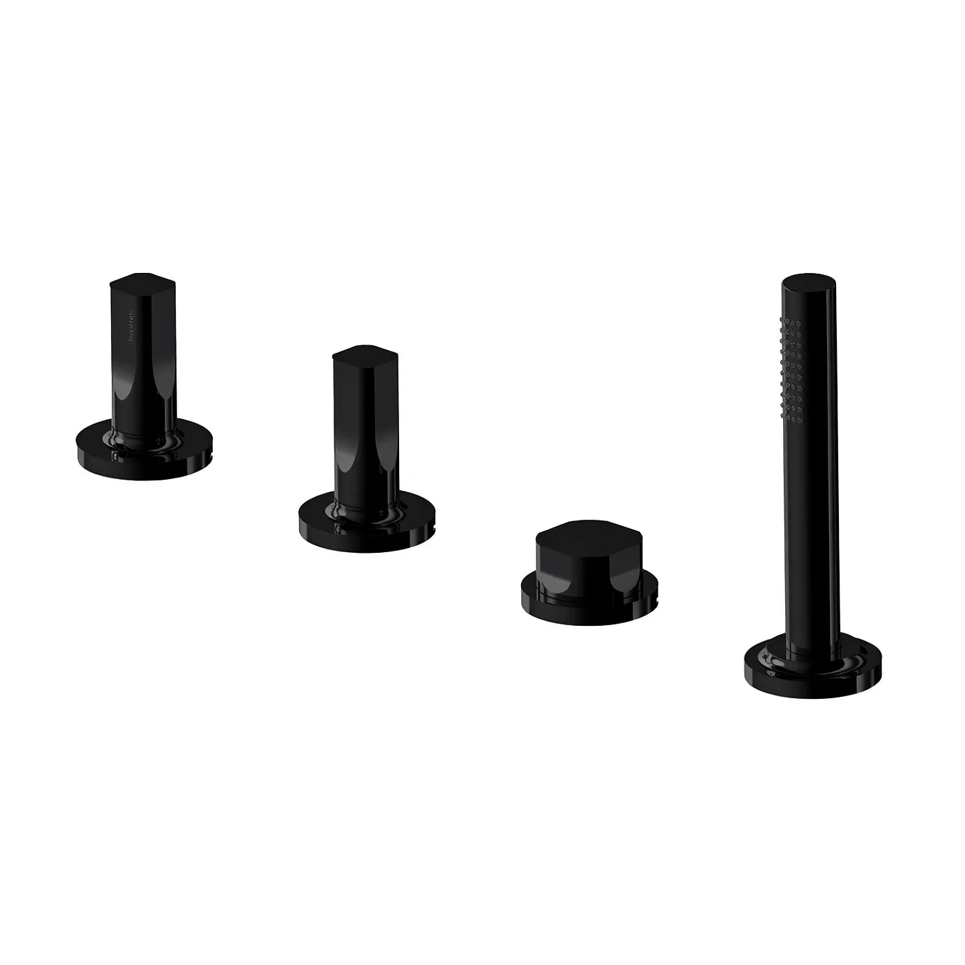 Mitigeur bain/douche sur gorge sans bec - Treemme Appia - IT 3C70 CC AO ZZ - Noir opaque (NN)