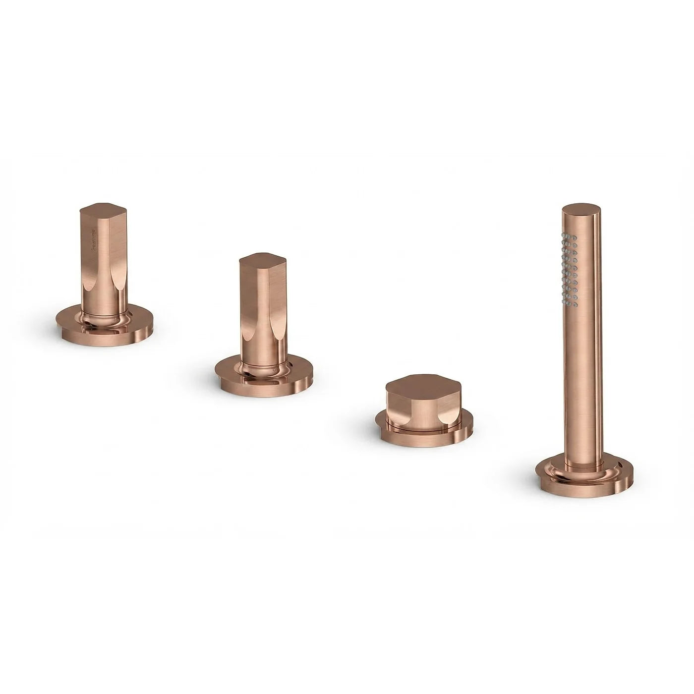 Mitigeur bain/douche sur gorge sans bec - Treemme Appia - IT 3C70 CC AO ZZ - Or rose brossé (SZ)