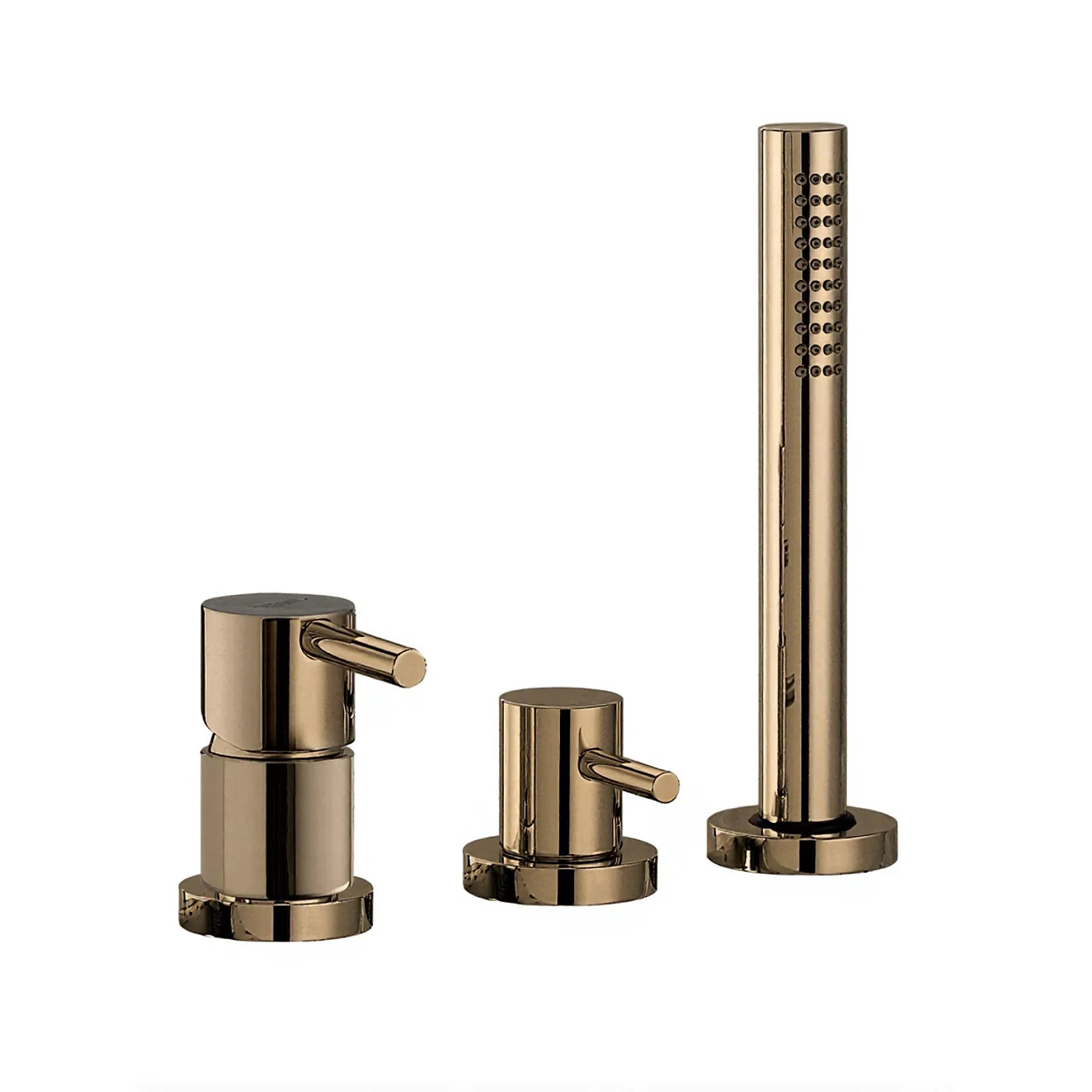 Mitigeur bain/douche sur gorge sans bec - Treemme X-change mono - IT 5869 CC VL ZZ - Noir chromé brossé (CZ)