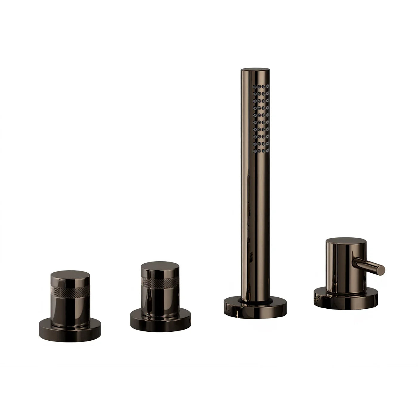 Mitigeur bain/douche sur gorge sans bec - Treemme X-change - IT 7270 CC XR ZZ - Noir chromé poli (HH)