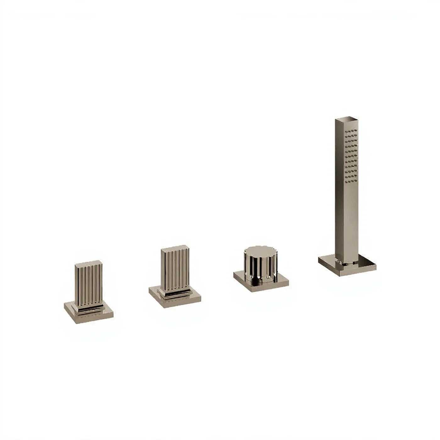 Mitigeur bain/douche sur gorge sans bec - Treemme Kea - IT 7A70 CC KO ZZ - Nickel brossé (NF)