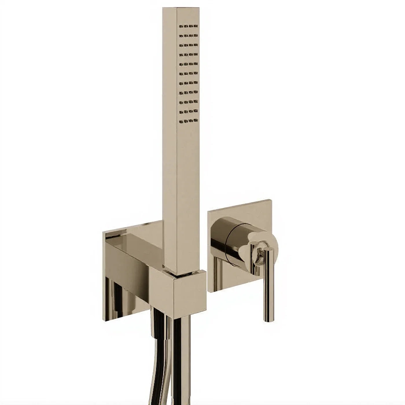 Mitigeur douche à encastrer avec douchette - Treemme Archè - RWIT 02D4 CC 01 - Nickel brossé (NF)