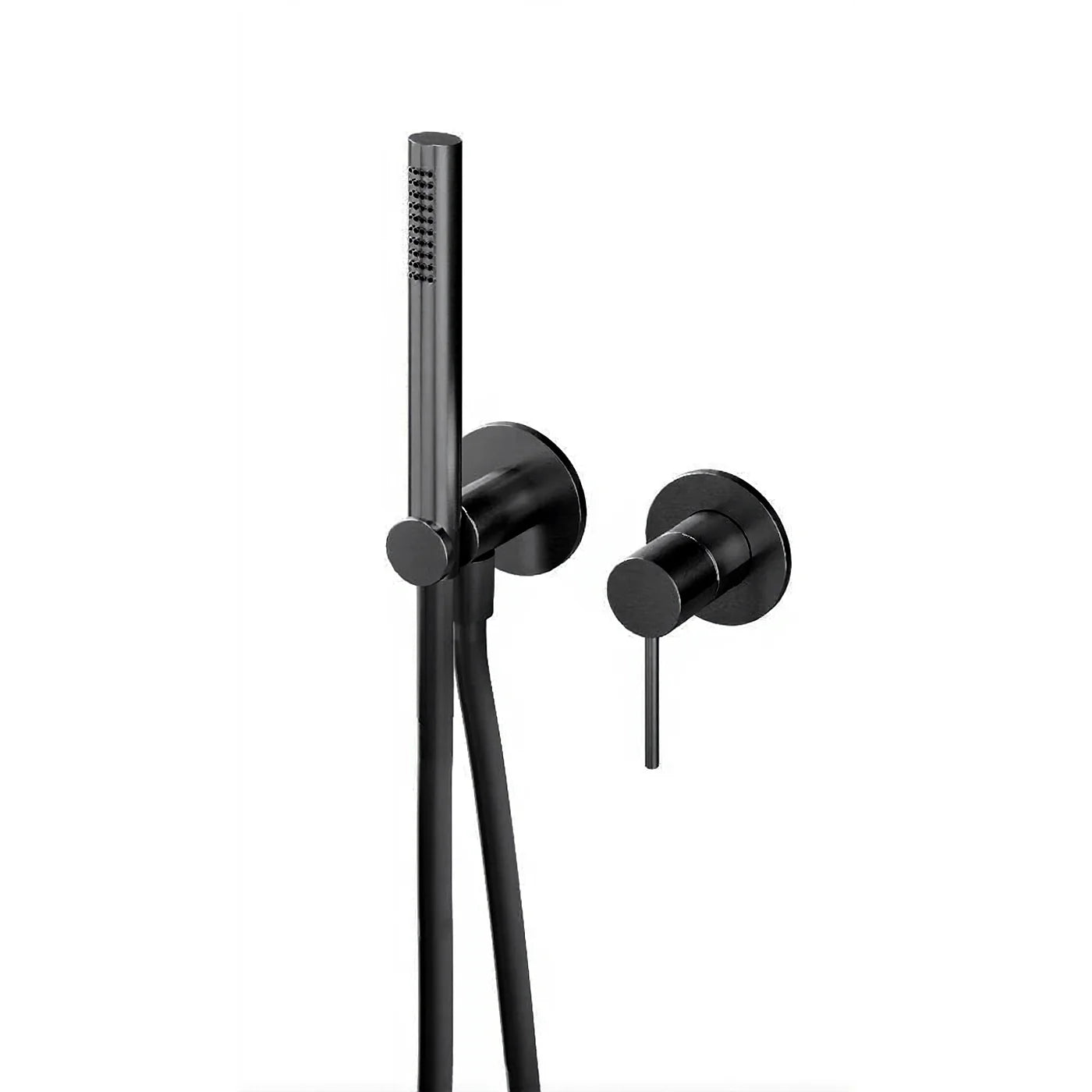 Mitigeur douche à encastrer avec douchette - Treemme 40mm - RWIT 13D4 IS 01 - Gun Metal-PVD (PVD01)