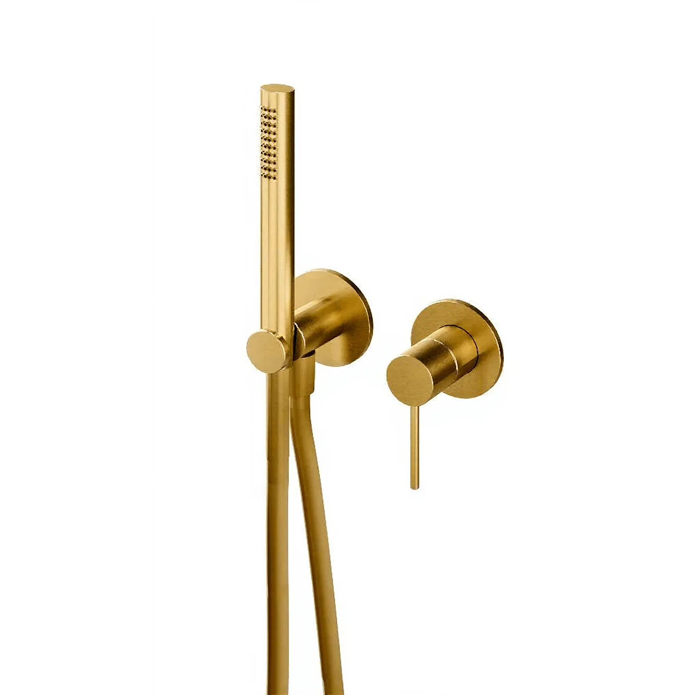 Mitigeur douche à encastrer avec douchette - Treemme 40mm - RWIT 13D4 IS 01 - Yellow Gold-PVD (PVD04)