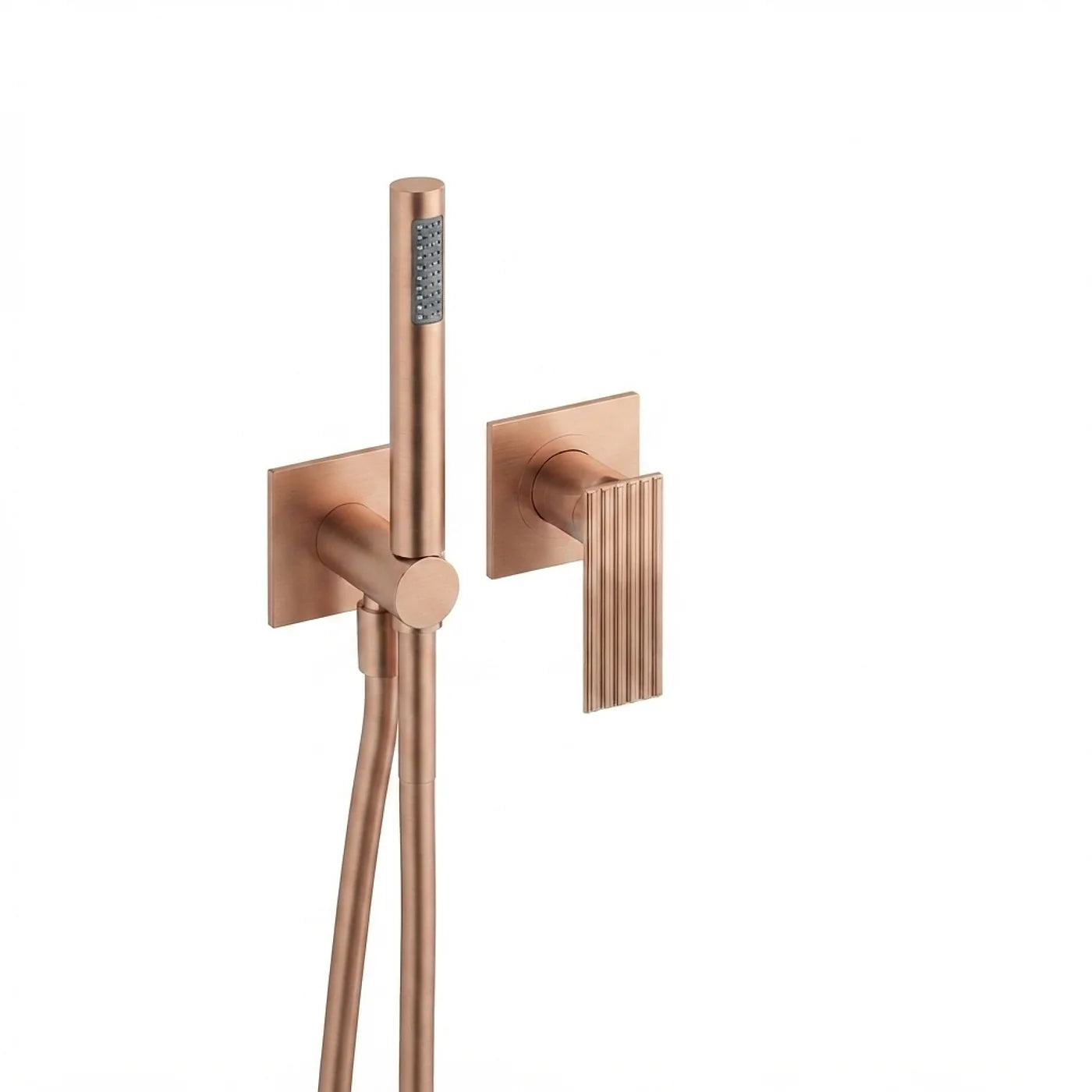 Mitigeur douche à encastrer avec douchette - Treemme Ios - RWIT 2AD4 CC 01 - Or rose brossé (SZ)