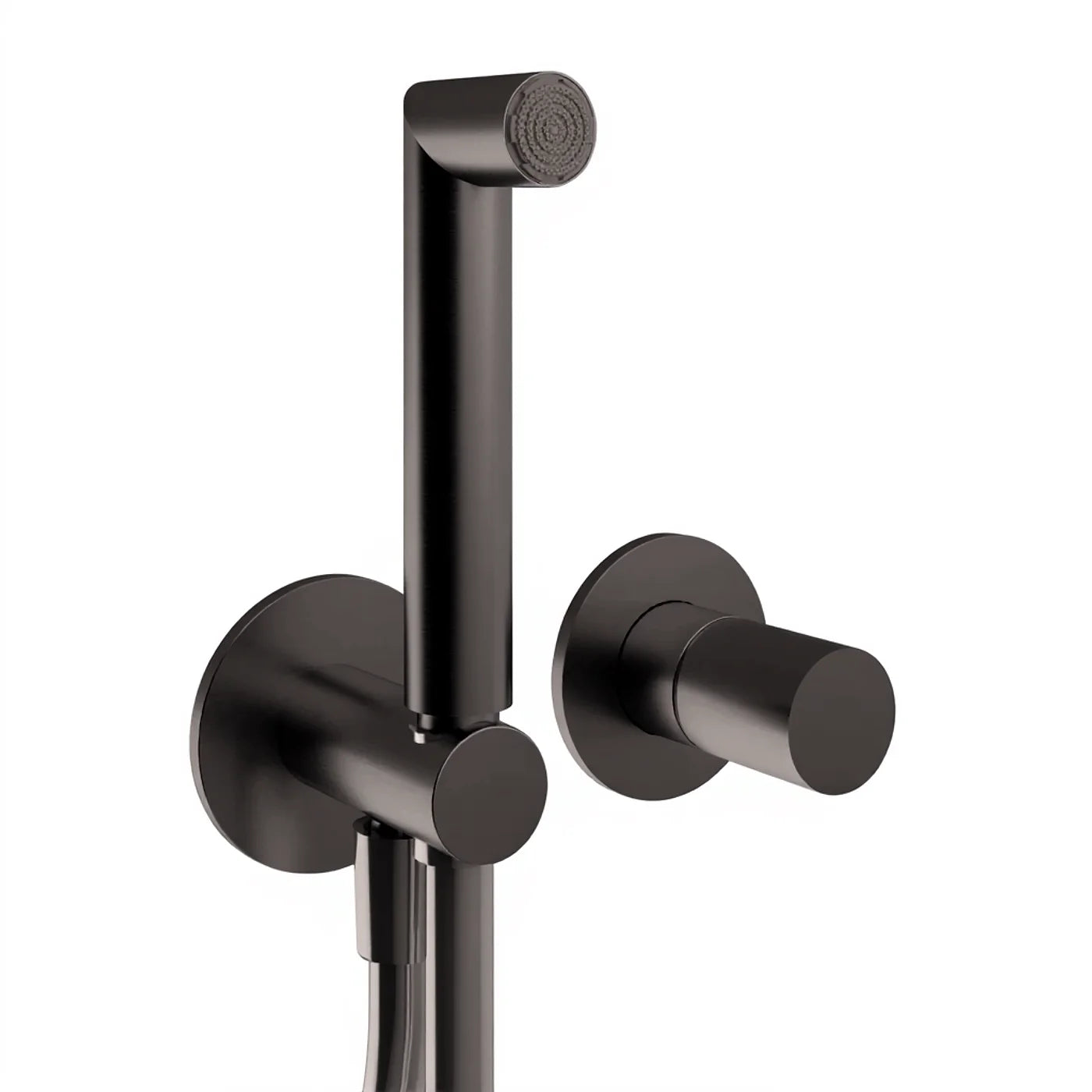 Mitigeur douche à encastrer avec douchette - Treemme 28mm - RWIT 3BD4 IS 01 - Gun Metal-PVD (PVD01)