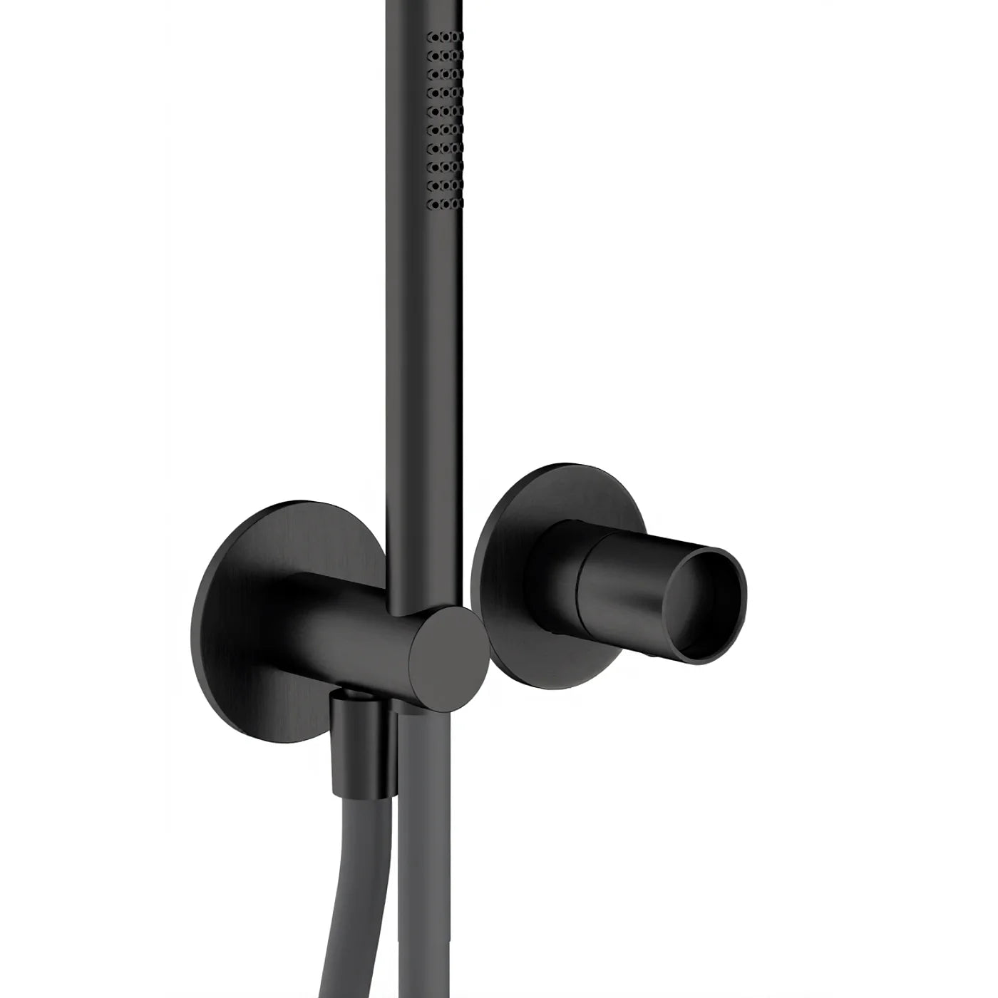 Mitigeur douche à encastrer avec douchette - Treemme Watertube - RWIT 4AD4 IS 01 - Gun Metal-PVD (PVD01)