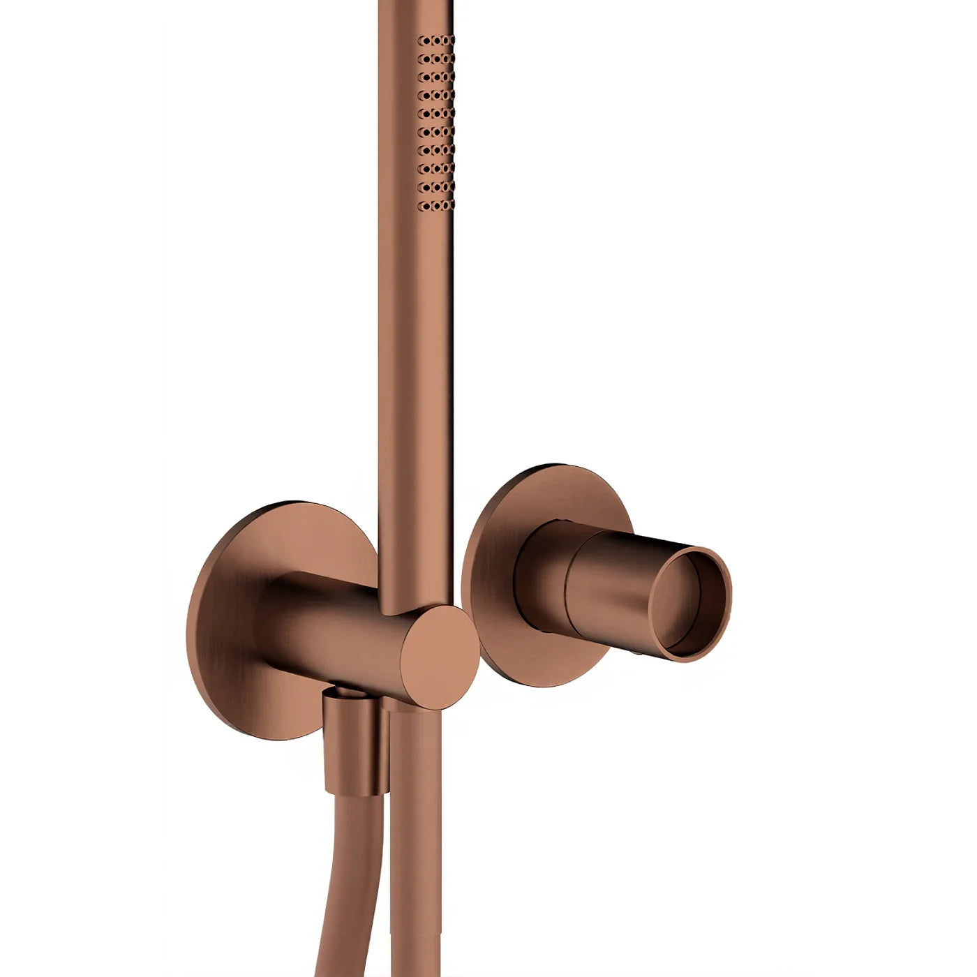 Mitigeur douche à encastrer avec douchette - Treemme Watertube - RWIT 4AD4 IS 01 - Bronze-PVD (PVD03)