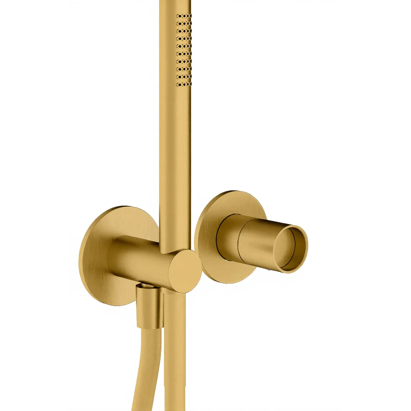Mitigeur douche à encastrer avec douchette - Treemme Watertube - RWIT 4AD4 IS 01 - Yellow Gold-PVD (PVD04)