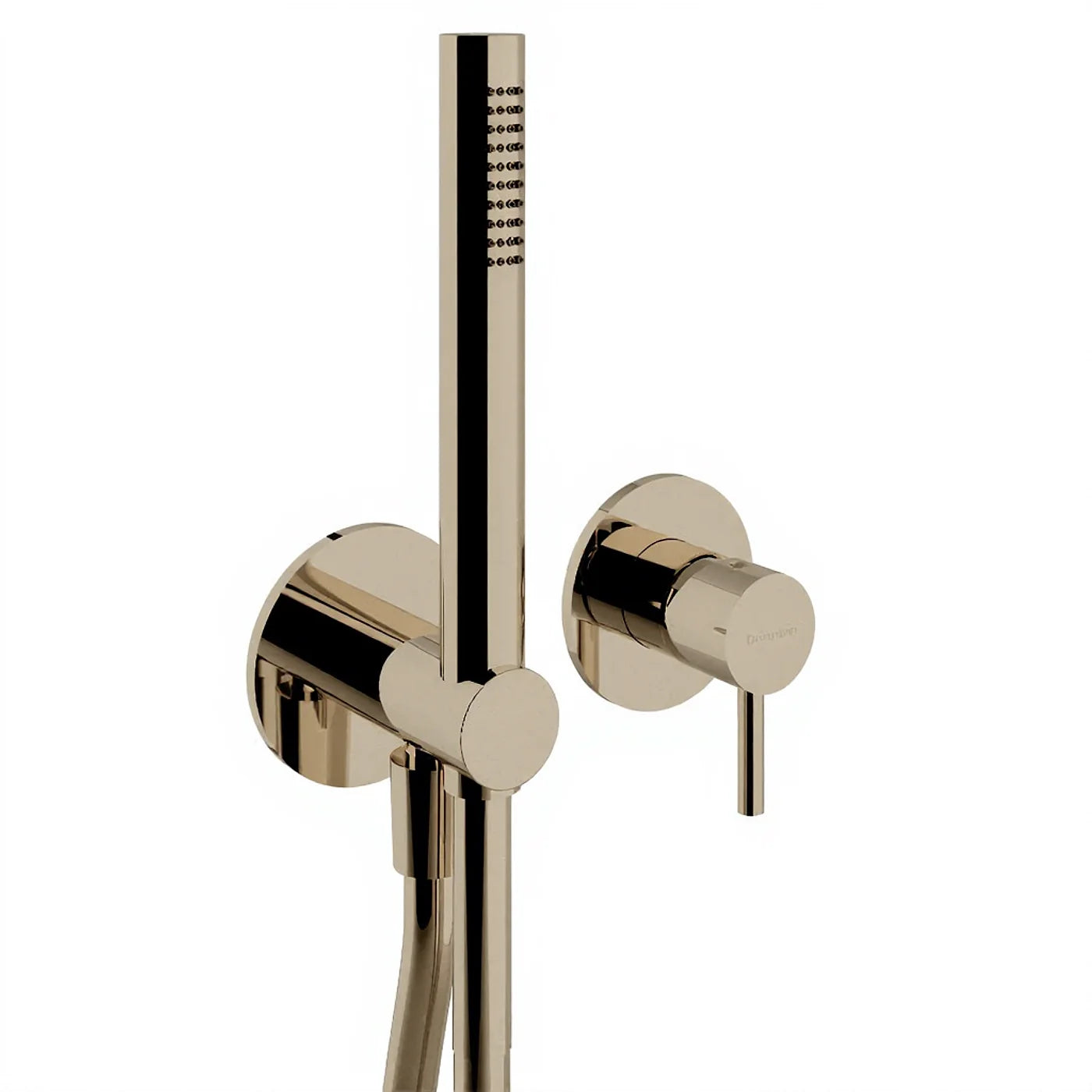 Mitigeur douche à encastrer avec douchette - Treemme X-change mono - RWIT 58D4 CC 01 - Nickel brossé (NF)