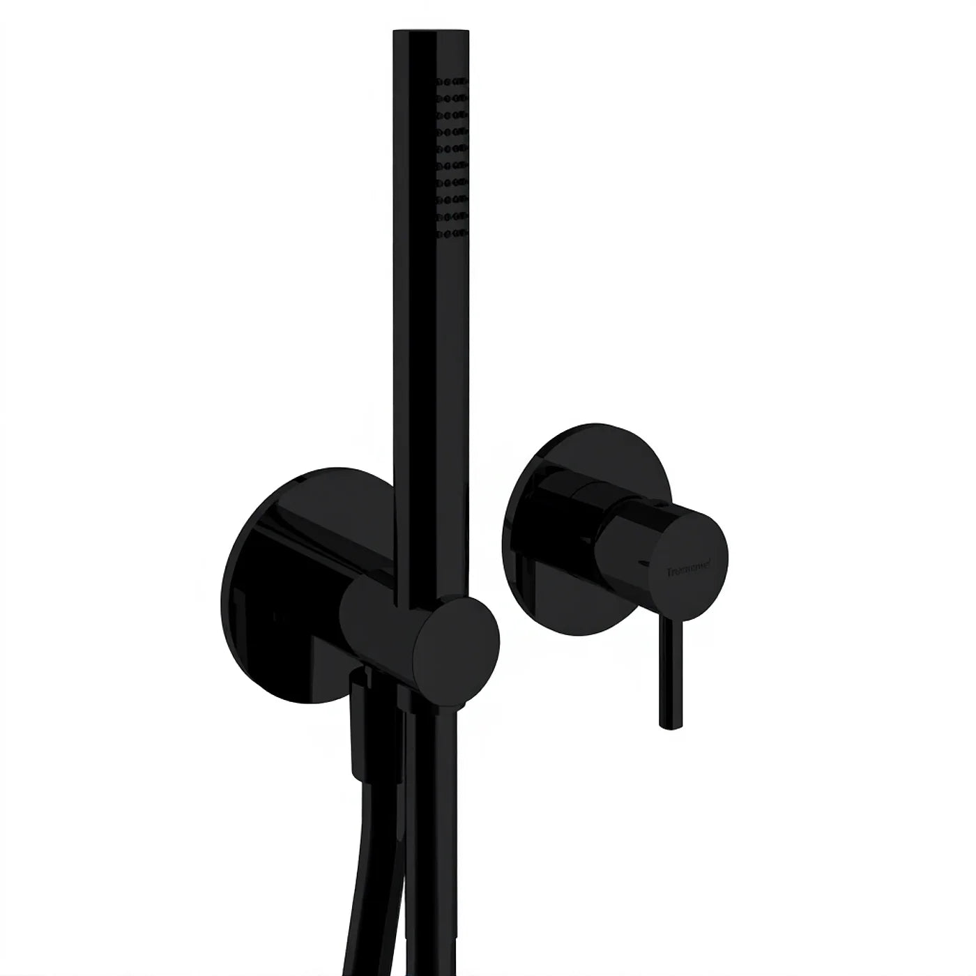 Mitigeur douche à encastrer avec douchette - Treemme X-change mono - RWIT 58D4 CC 01 - Noir opaque (NN)