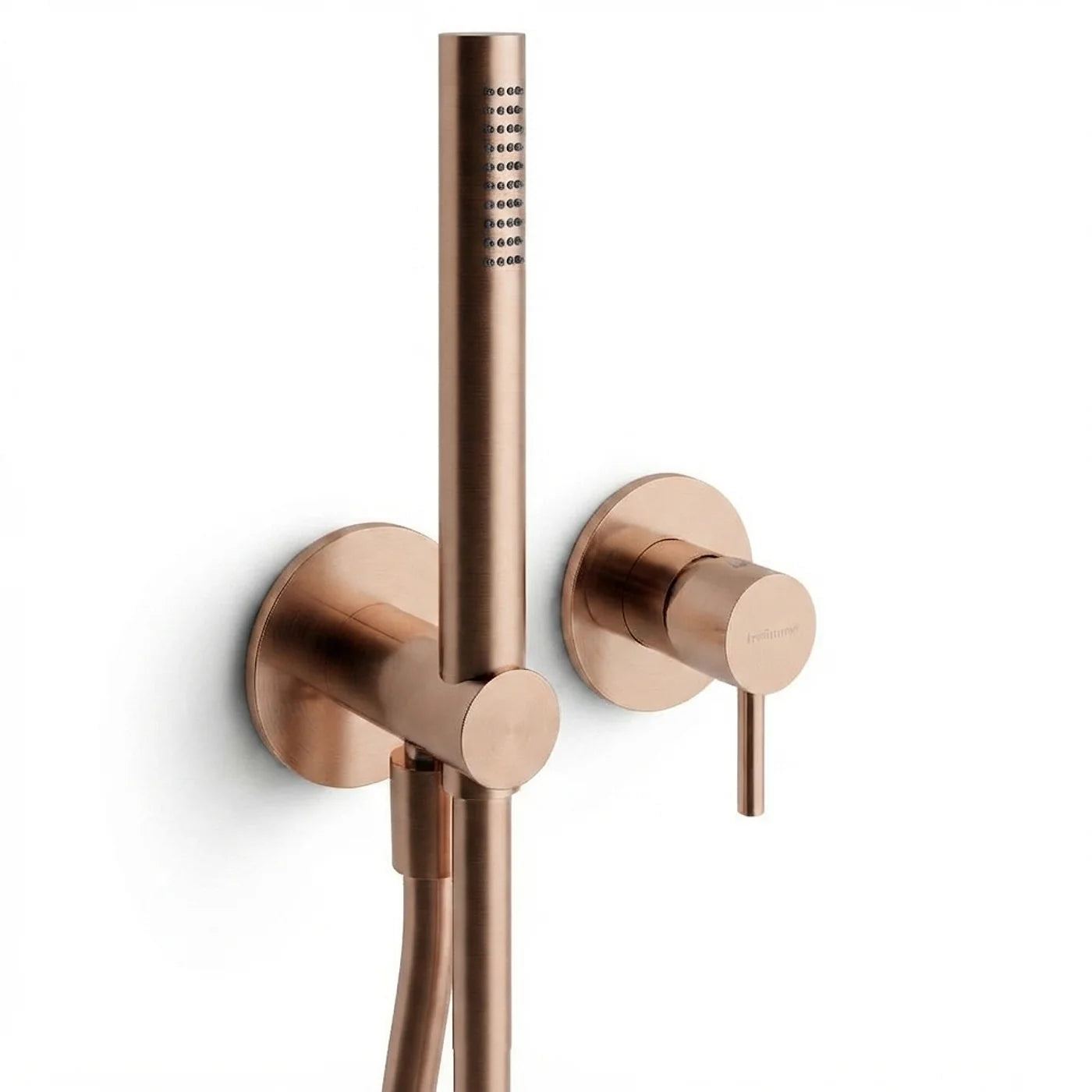 Mitigeur douche à encastrer avec douchette - Treemme X-change mono - RWIT 58D4 CC 01 - Or rose brossé (SZ)