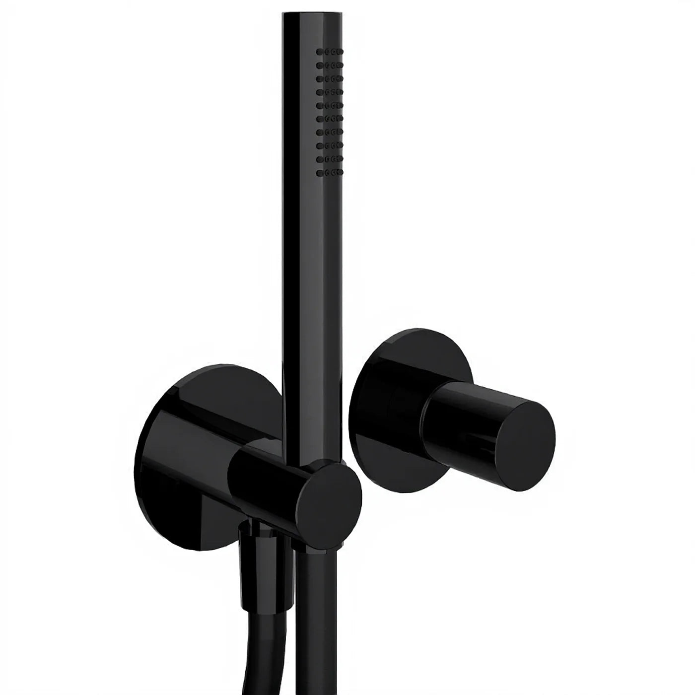 Mitigeur douche à encastrer avec douchette - Treemme T30 - RWIT 5BD4 CC 01 - Noir opaque (NN)