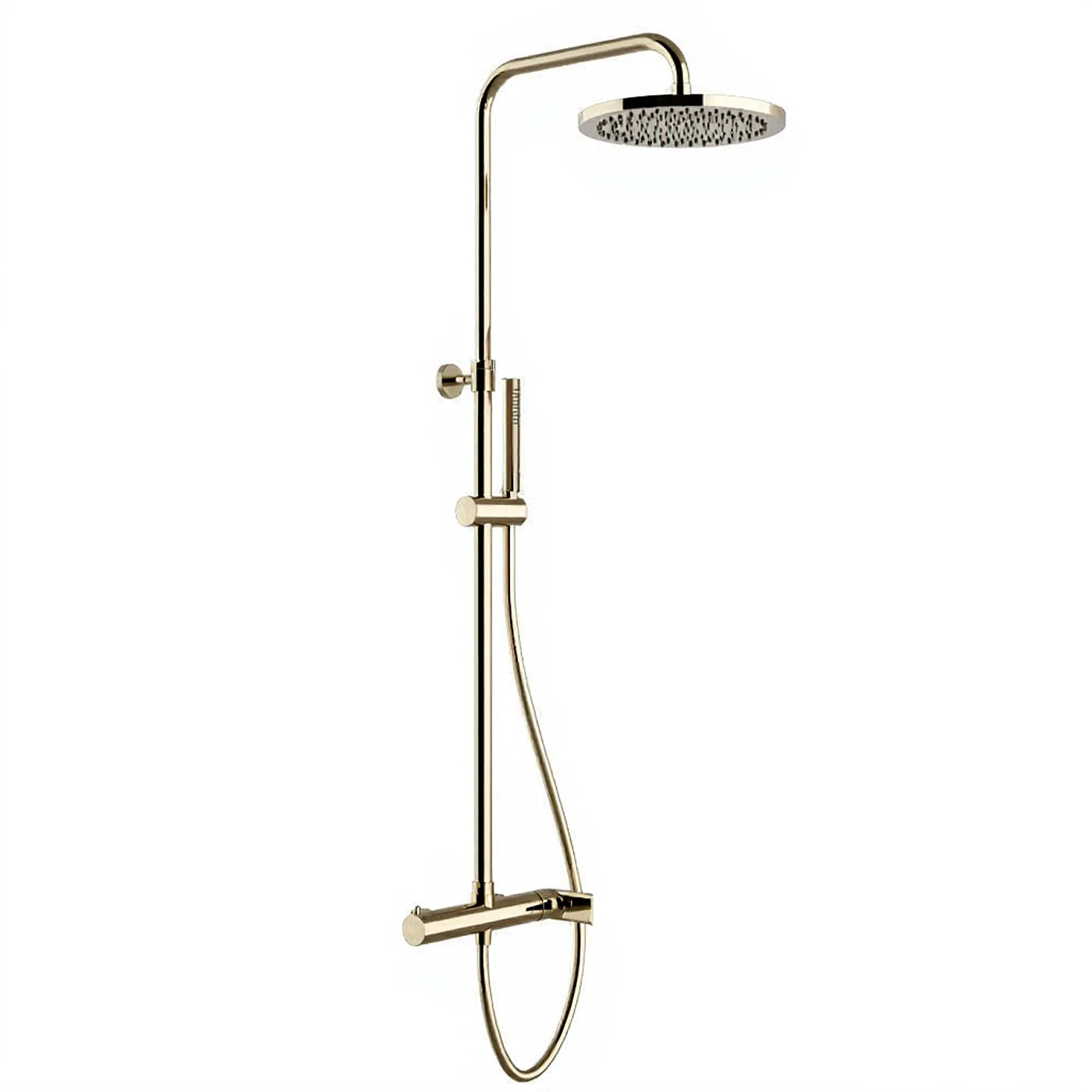 Mitigeur douche mural, douchette et tête de douche anticalcaire - Treemme Bamboo - IT 5060 CC BM ZZ - Nickel brossé (NF)