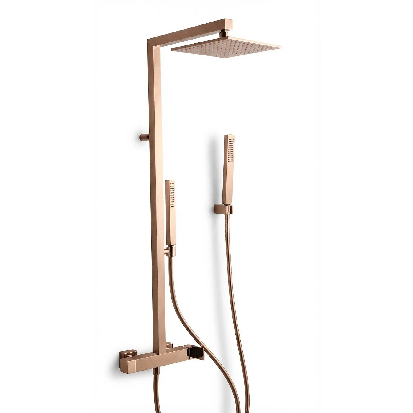 Mitigeur douche mural, douchette et tête de douche anticalcaire - Treemme Shower and Thermostatic - IT 6501 CC ZZ ZZ - Or rose brossé (SZ)