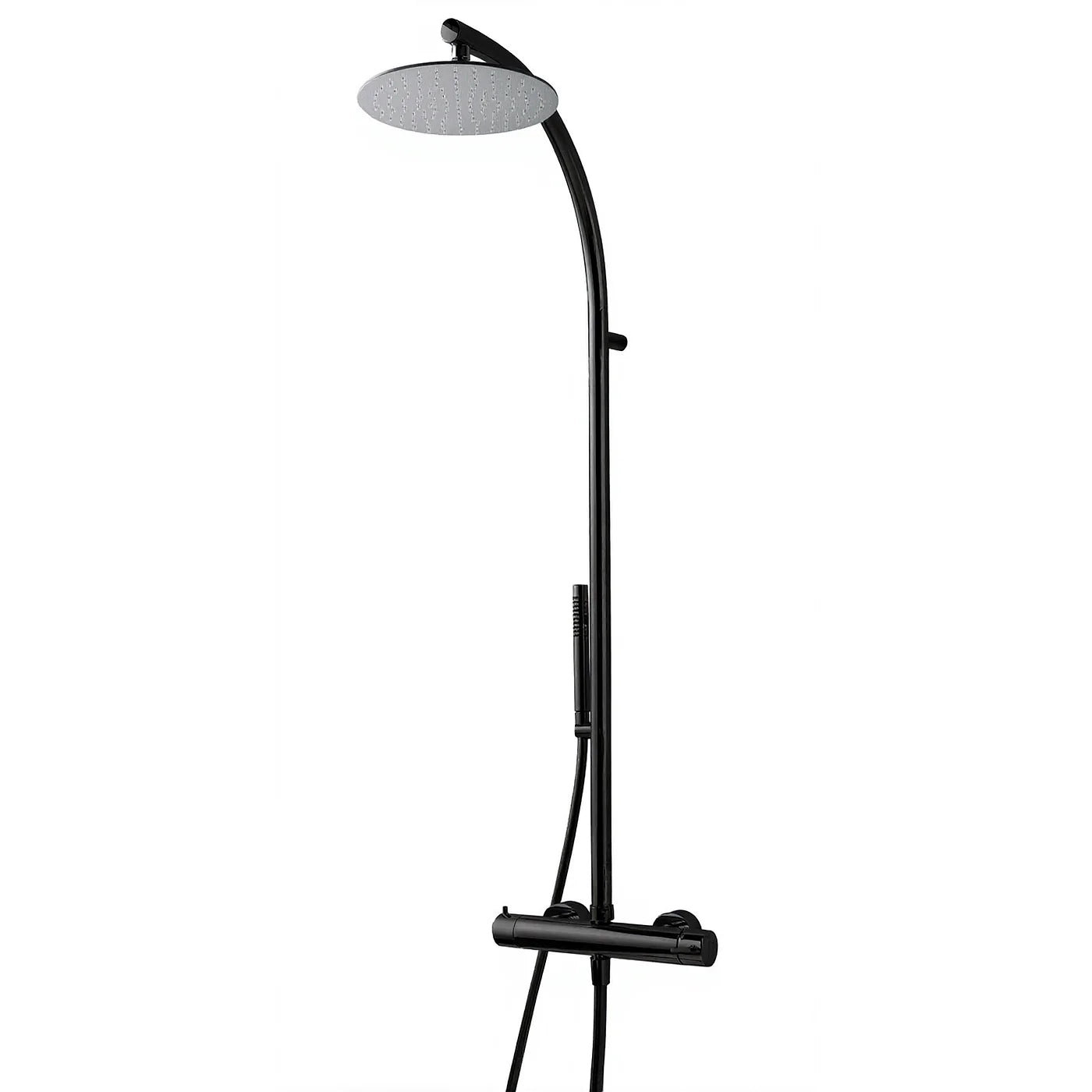 Robinetterie de douche Treemme — réf. RWIT 6500 CC 25 — finition Noir chromé poli (HH)