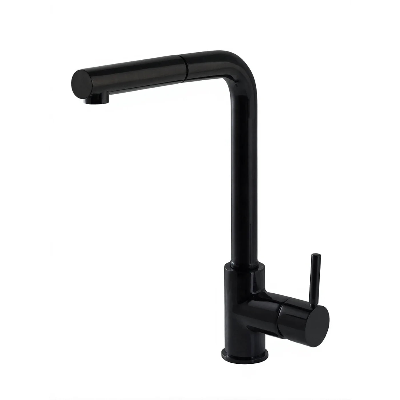 Mitigeur évier avec douchette extraible - Treemme Kitchen - IT5507CCEAZZ - Noir chromé poli (HH)