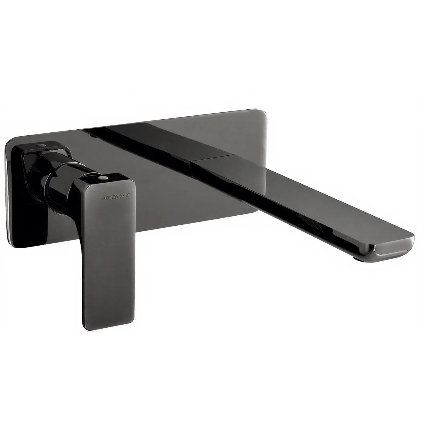 Mitigeur lavabo à encastrer 180 - Treemme Hask - RWIT 6AA7 CC 01 - Noir chromé brossé (CZ)