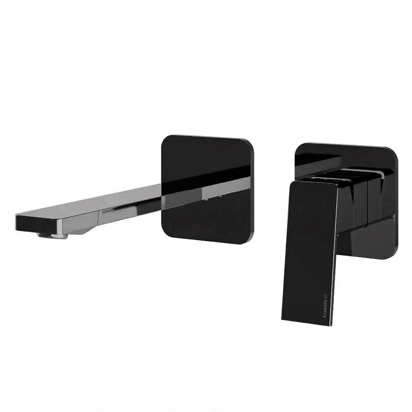 Mitigeur lavabo à encastrer 185 - Treemme PA36 - RWIT 8BC5 CC 01 - Noir chromé brossé (CZ)