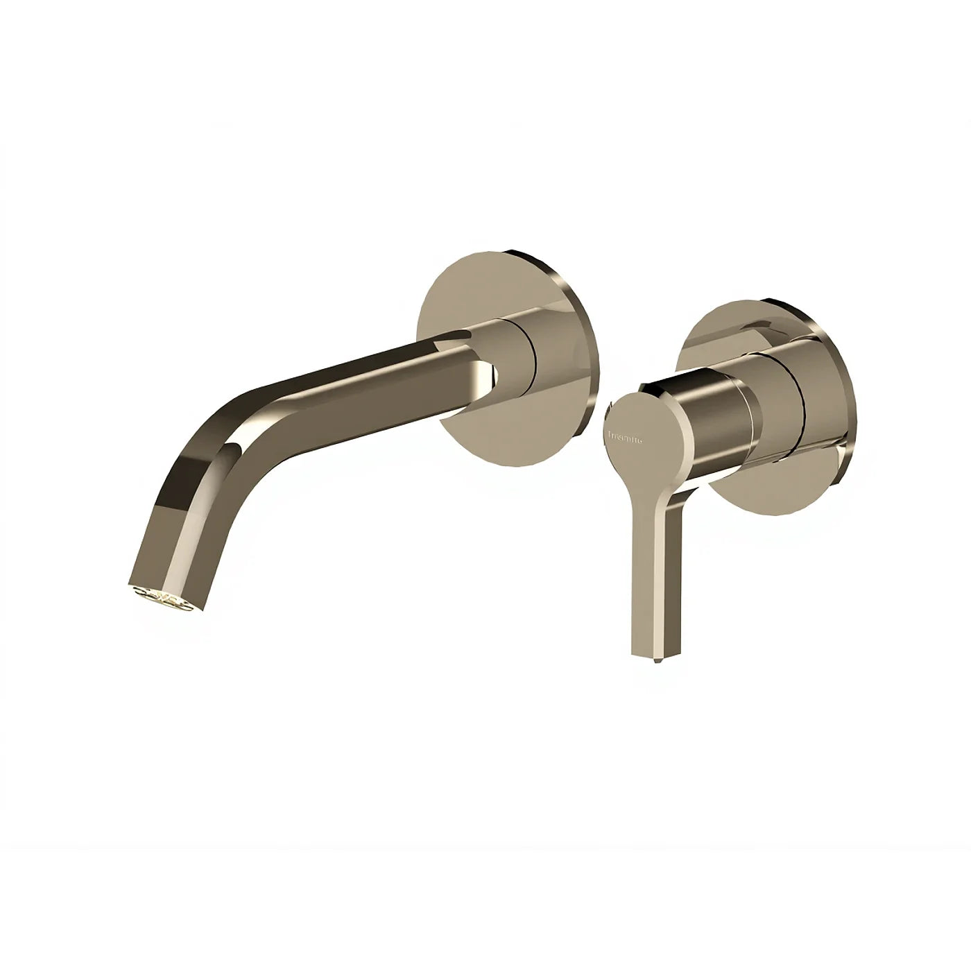 Mitigeur lavabo à encastrer 190 - Treemme Aurelia - RWIT 2CC5 CC 01 - Nickel brossé (NF)