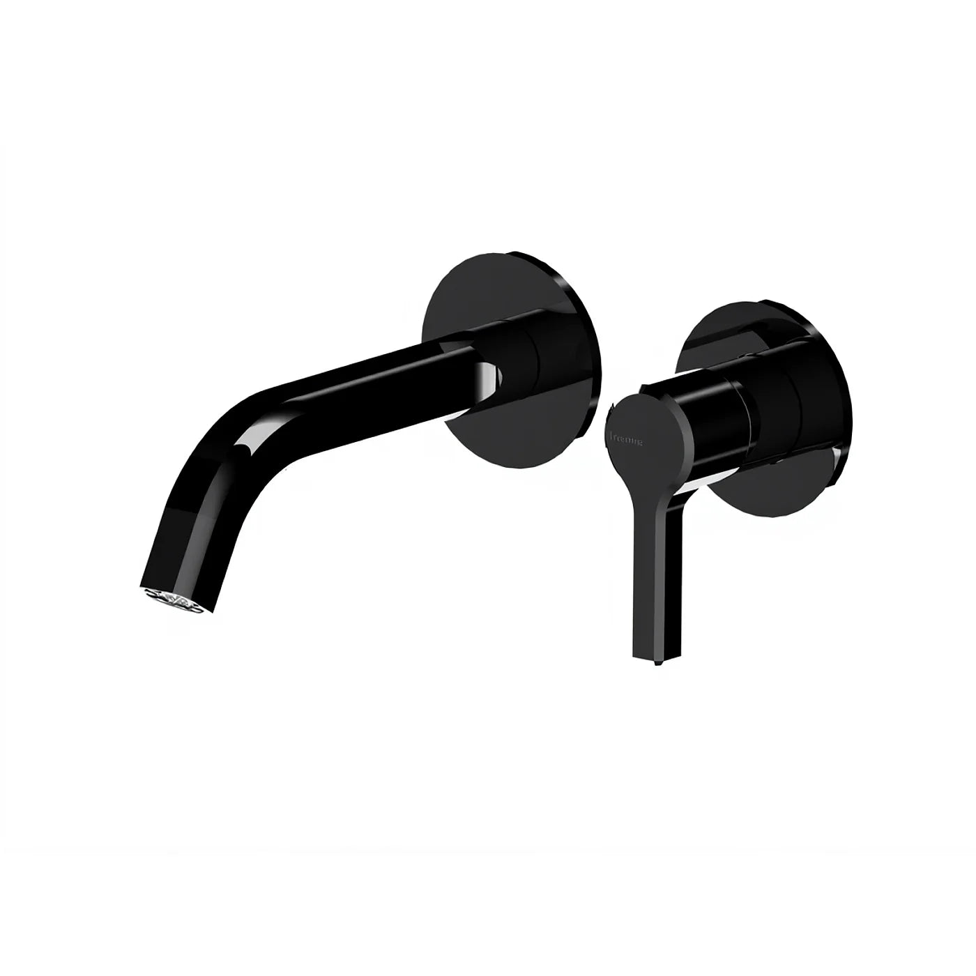 Mitigeur lavabo à encastrer 190 - Treemme Aurelia - RWIT 2CC5 CC 01 - Noir opaque (NN)