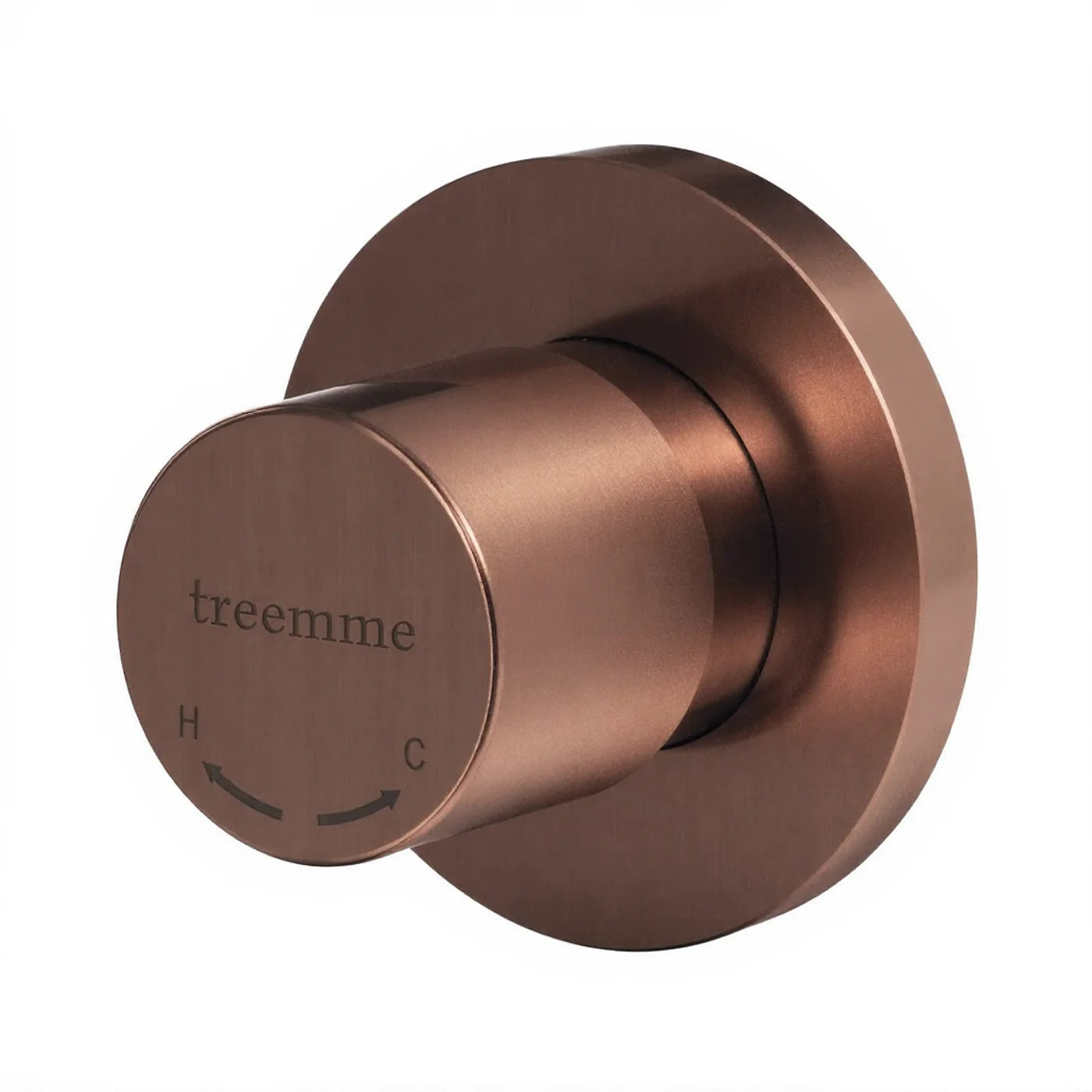Mitigeur lavabo/douche à encastrer - Treemme 40mm - RWIT 13A8 IS TP - Bronze-PVD (PVD03)