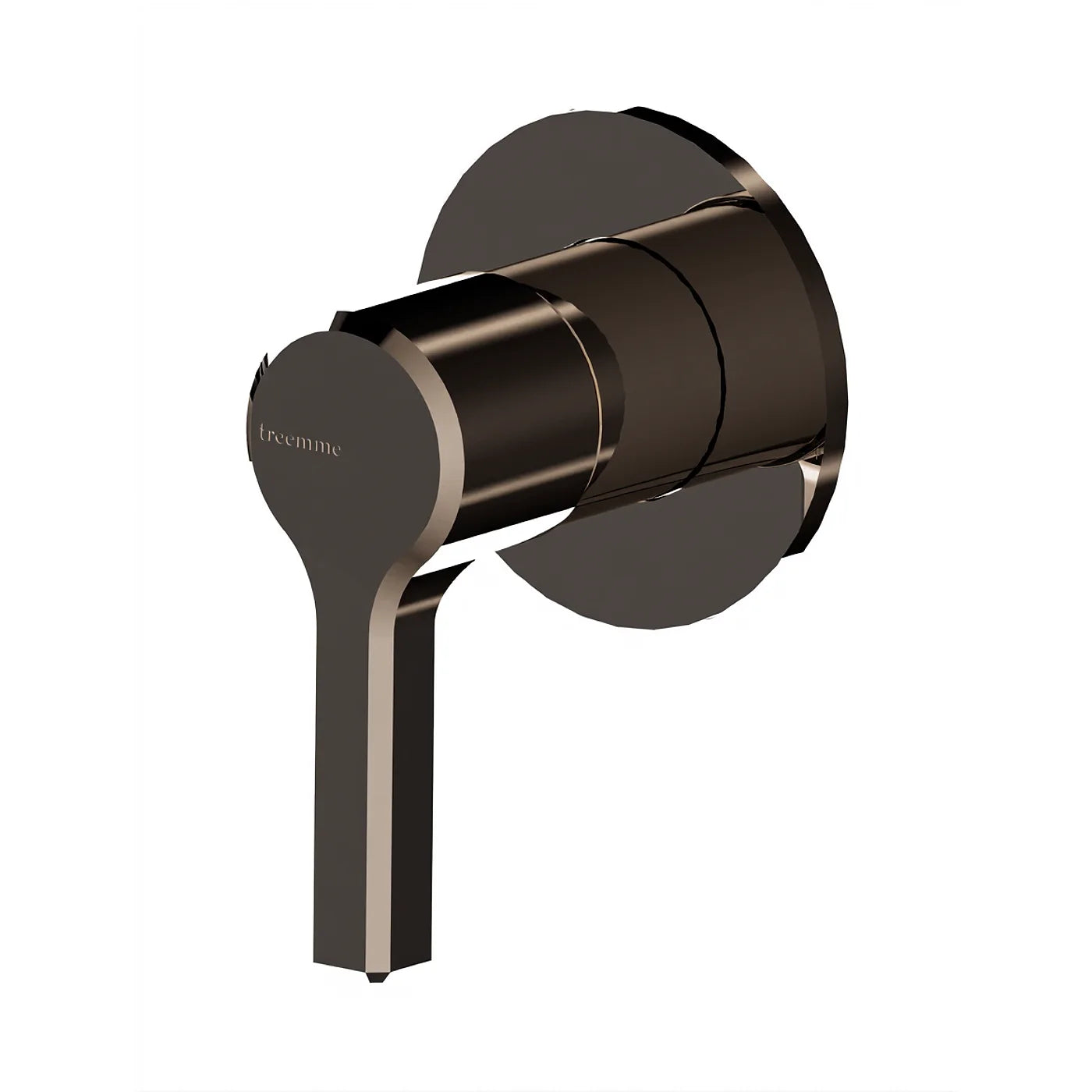Mitigeur lavabo/douche à encastrer - Treemme Aurelia - RWIT 2CC8 CC 01 - Noir chromé poli (HH)