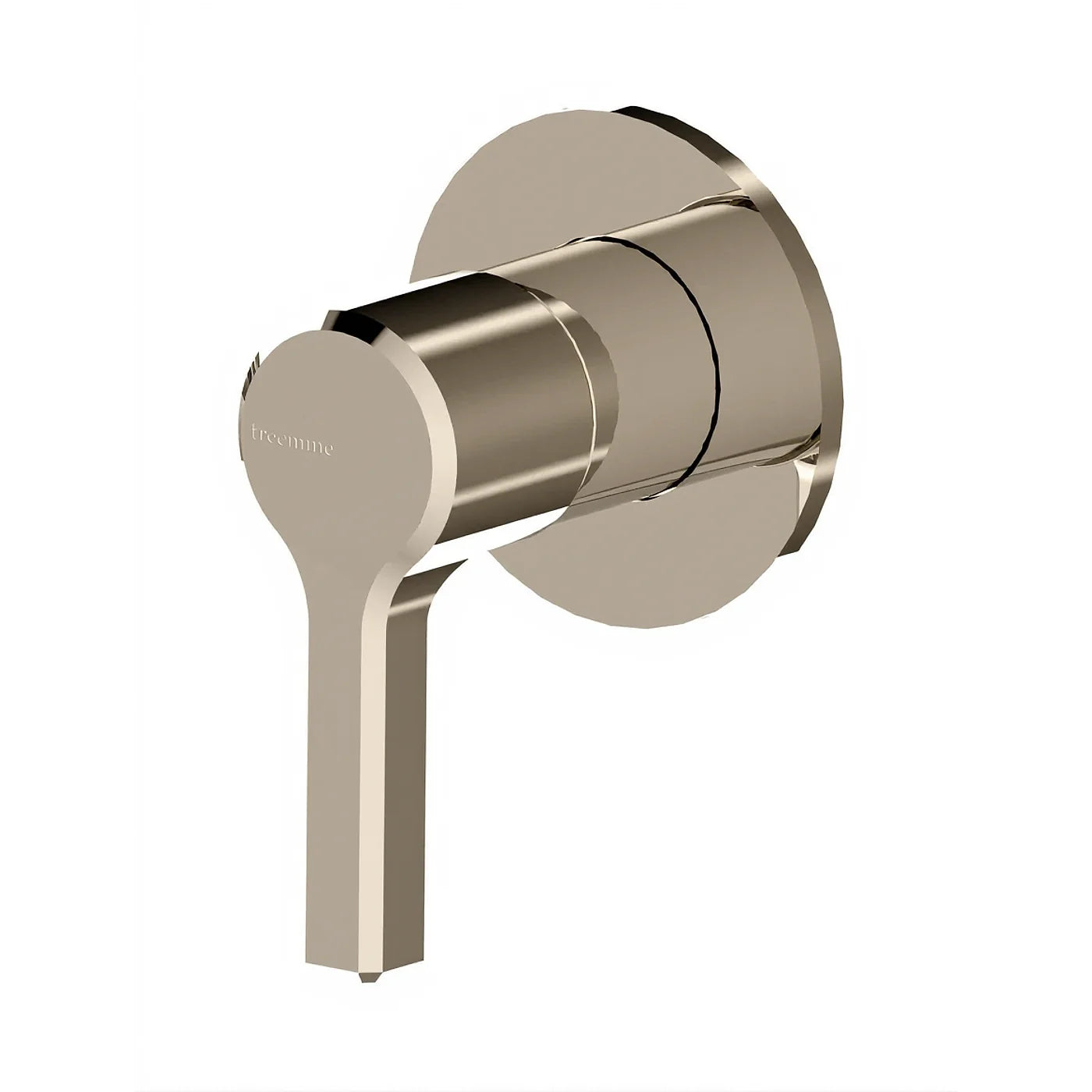 Mitigeur lavabo/douche à encastrer - Treemme Aurelia - RWIT 2CC8 CC 01 - Nickel brossé (NF)