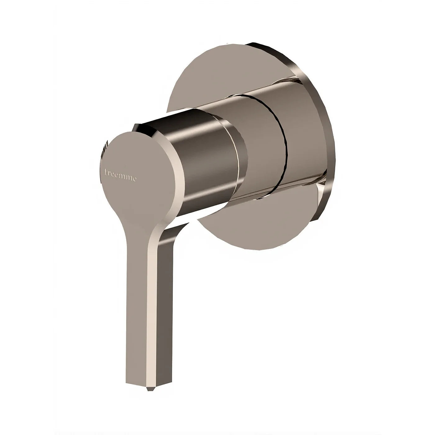 Mitigeur lavabo/douche à encastrer - Treemme Aurelia - RWIT 2CC8 CC 01 - Nickel poli (NL)