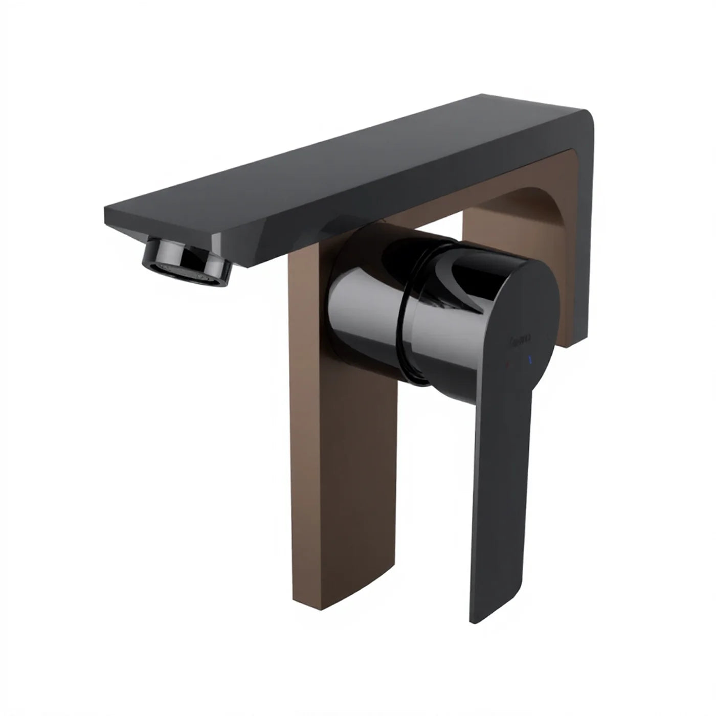 Mitigeur lavabo/douche à encastrer - Treemme Albatros - RWIT 4CC8 CC 02 - Noir chromé poli (HH)